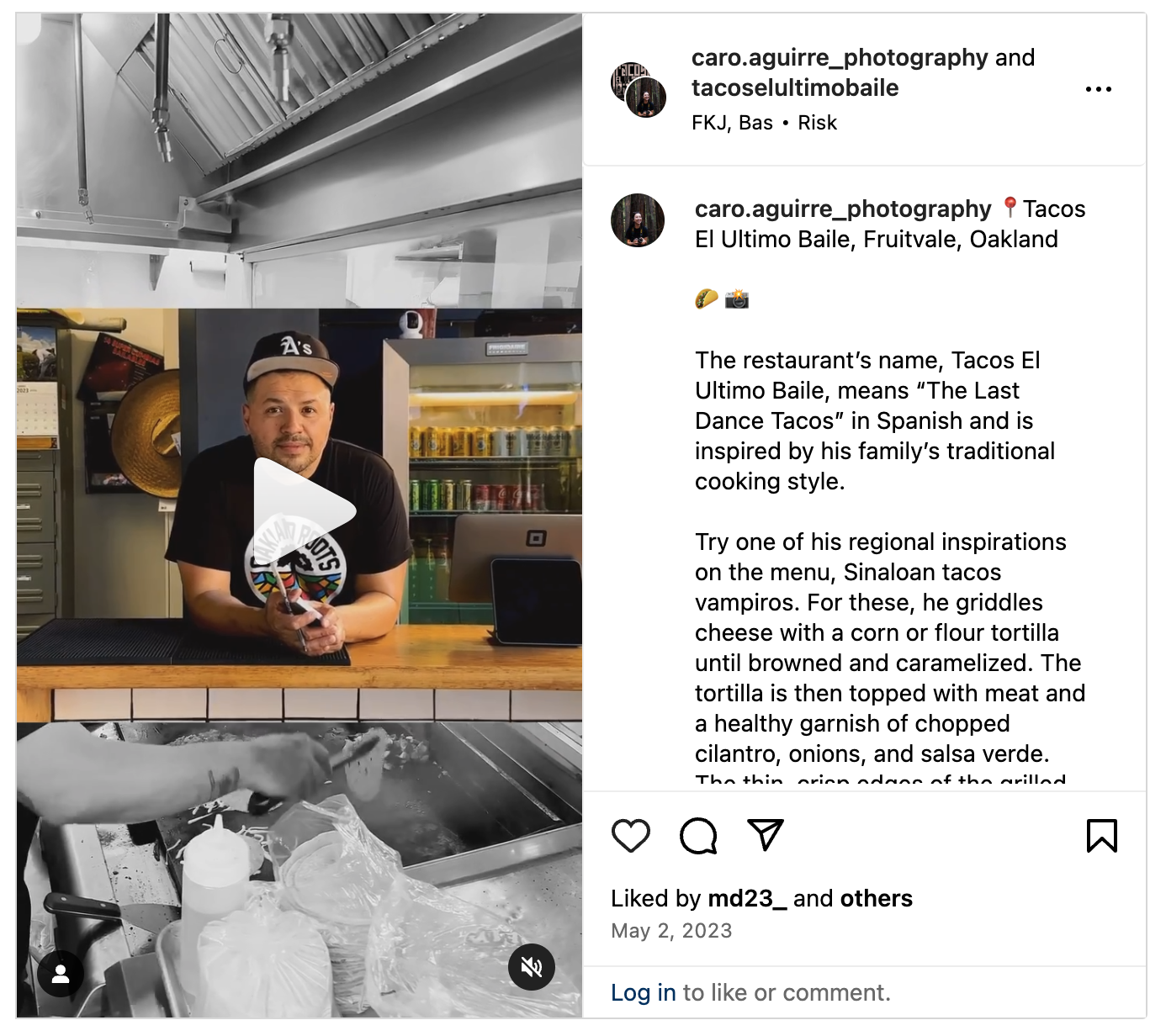 Tacos El Ultimo Baile | Post Link