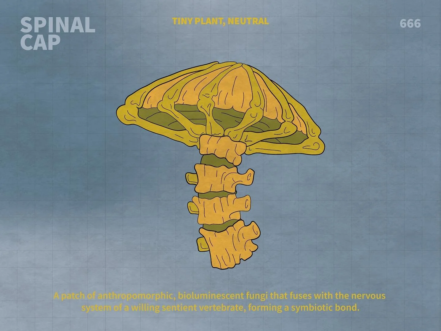 🍄 Embracing the beauty of organic creativity! ✨ Here's a design I crafted a while back, where skeletal pieces seamlessly transform into a stunning mushroom in a game card style. ☠️🍄🎴

Despite my busy schedule with a thrilling gig, I couldn't resis