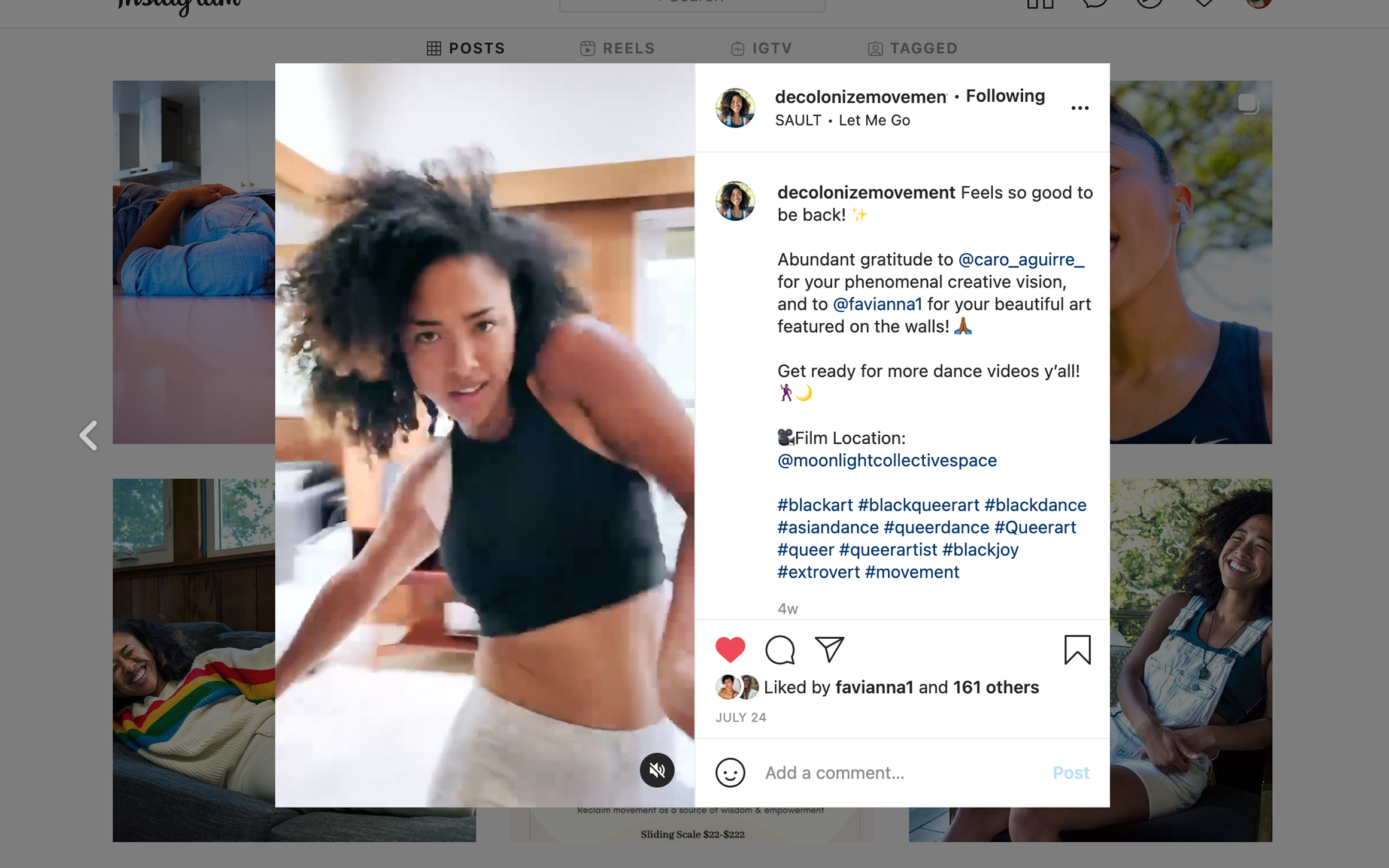 Introduction Video for Moonlight Collective Space  |  Instagram Reel Link 