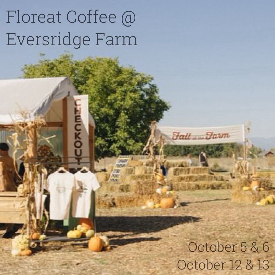 Floreat Coffee x Eversridge Farm

Come grab a coffee, a pumpkin and hangout! 

Entry to the patch is FREE so grab your kids and come enjoy the activities! 

We&rsquo;ll be there serving our coffee from 10am - 2:30 both Saturday and Sunday October 5th