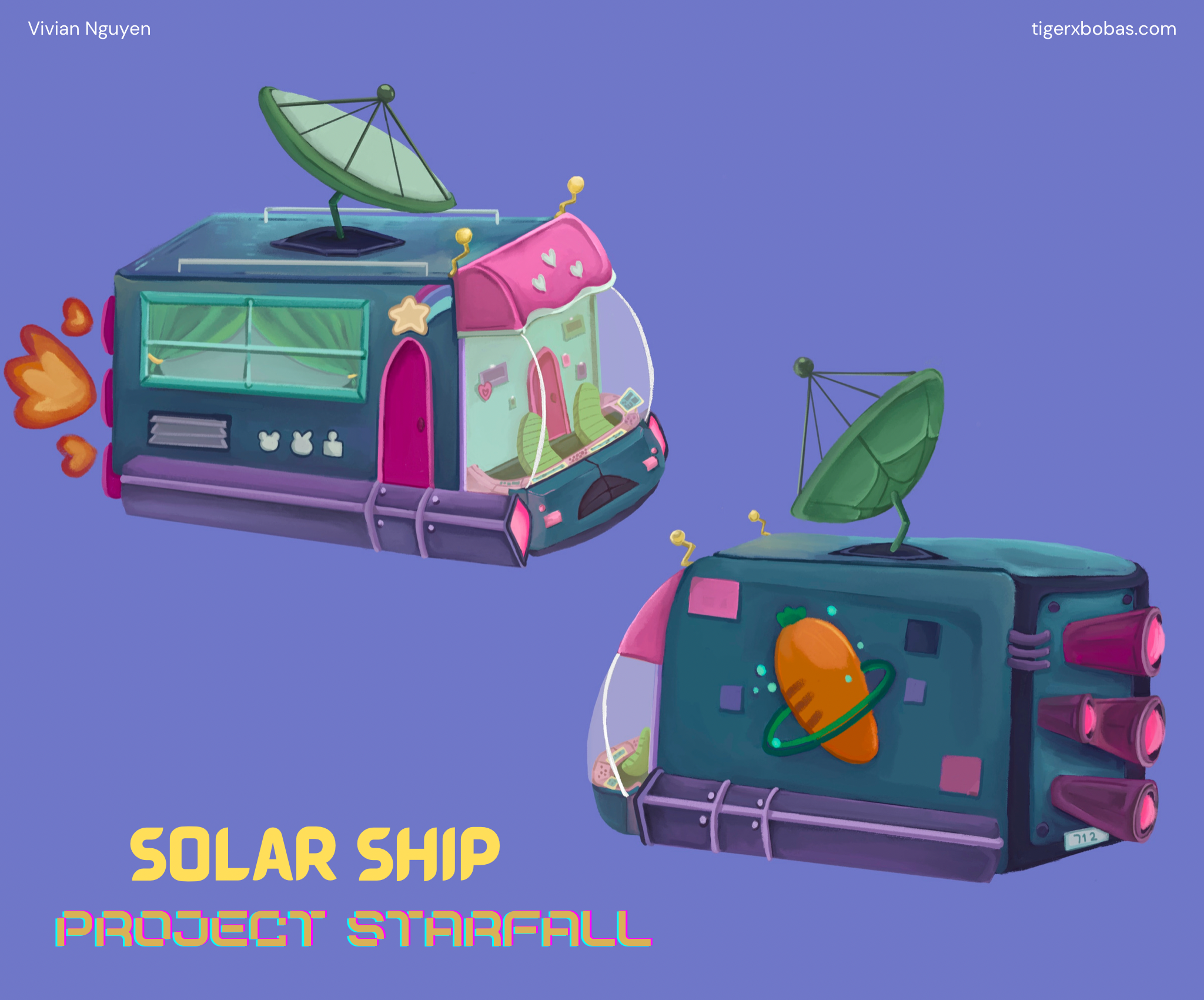 Solar Ship. Final design of the crew's vehicle.