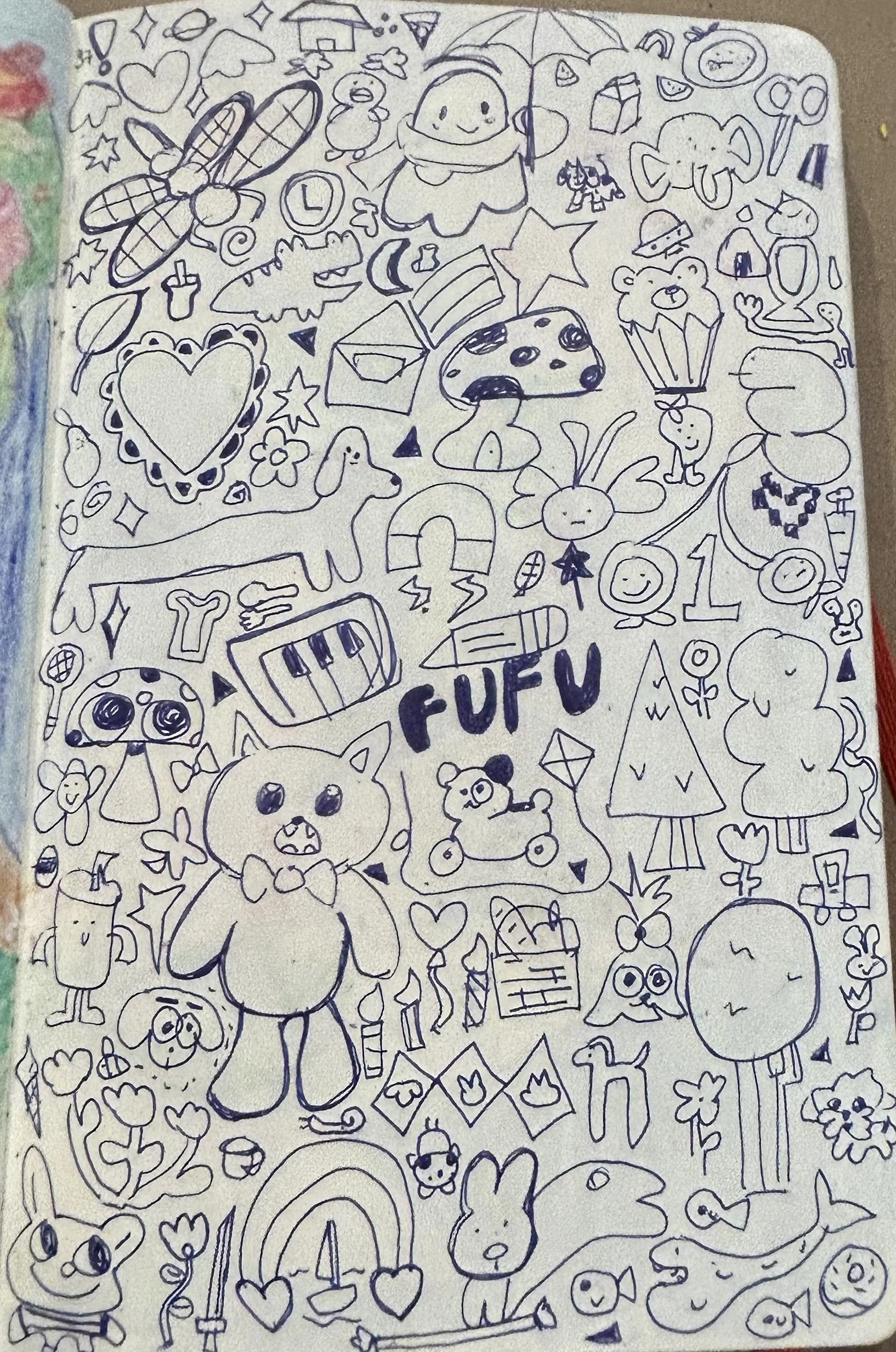 Sketchbook page 5.
Quick ink doodle.