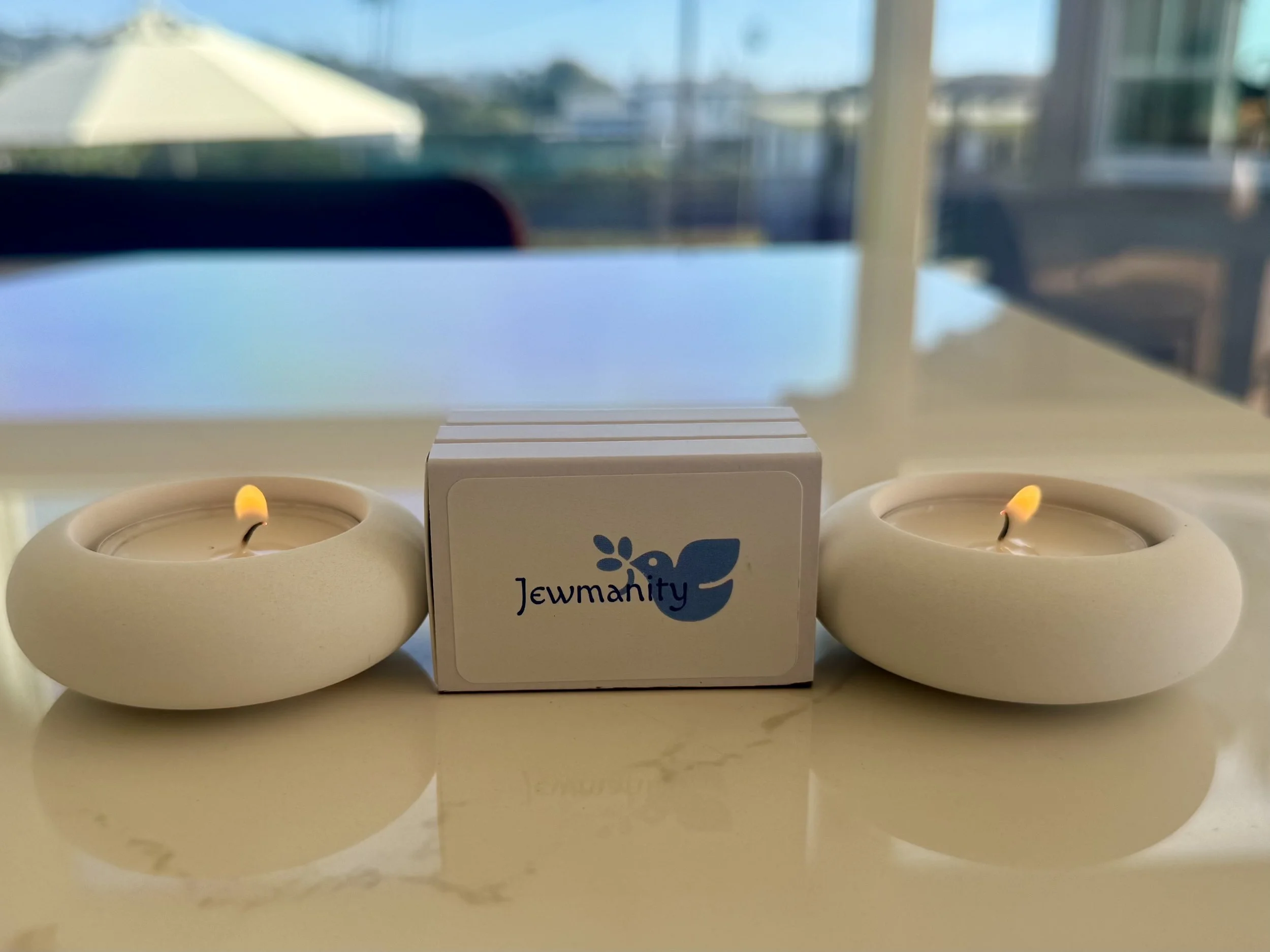 Travel shabbat candle set
