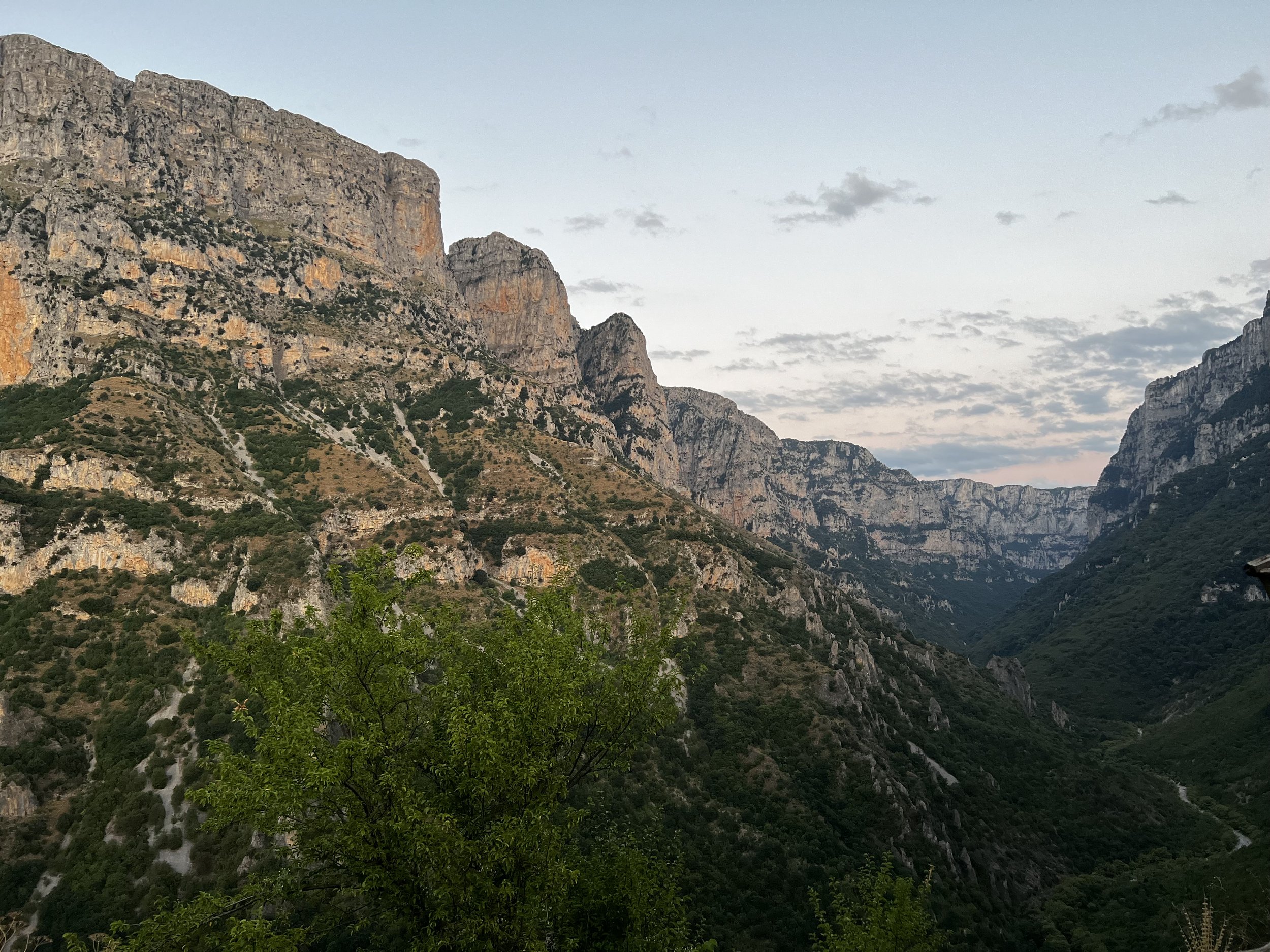 View of the Vikos Gorge