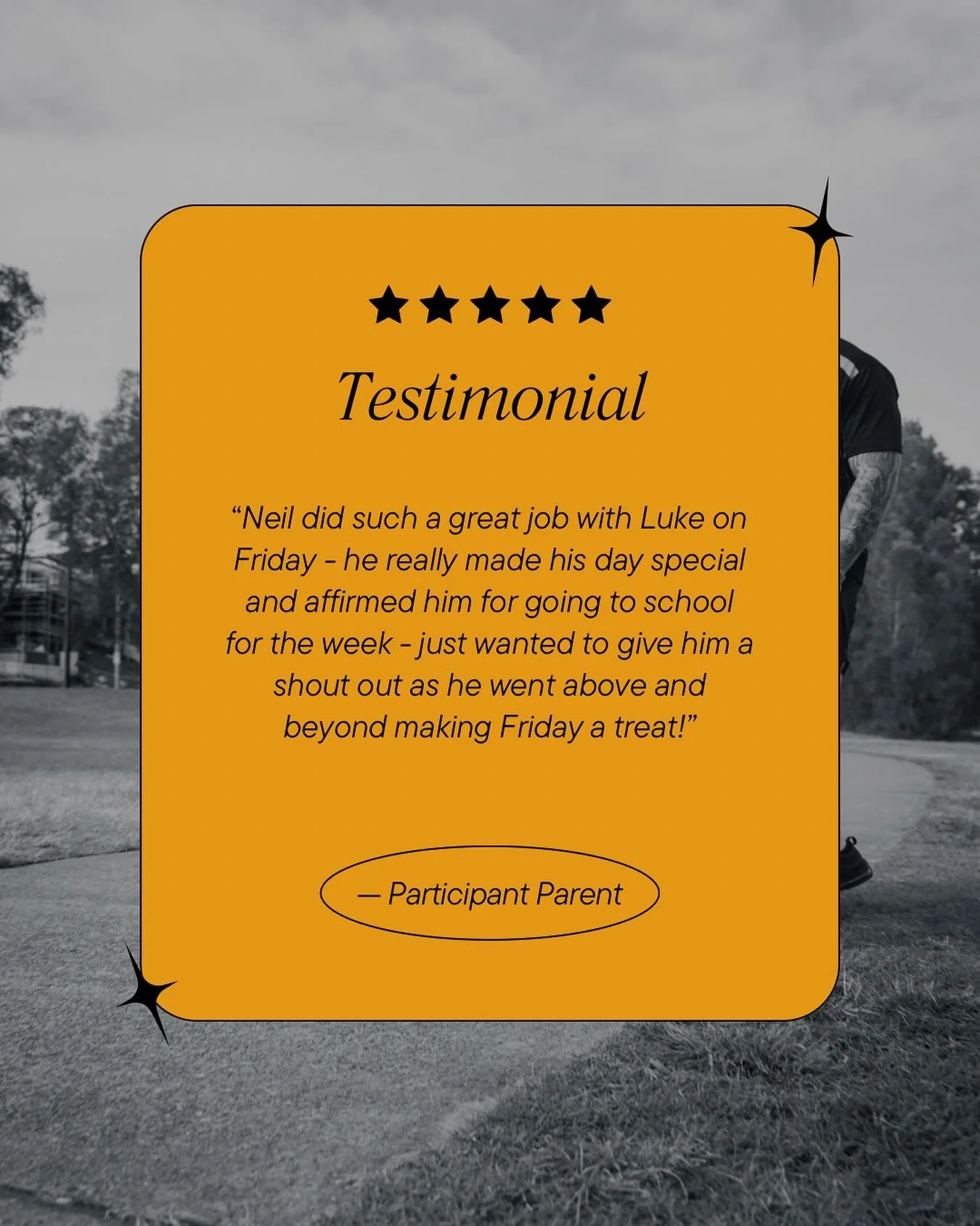 As our support worker Neil said after receiving this feedback - your goals are our goals to help achieve! 

#ndisprovider #ndis #communityaccess #supportworkers 
#communitysupport