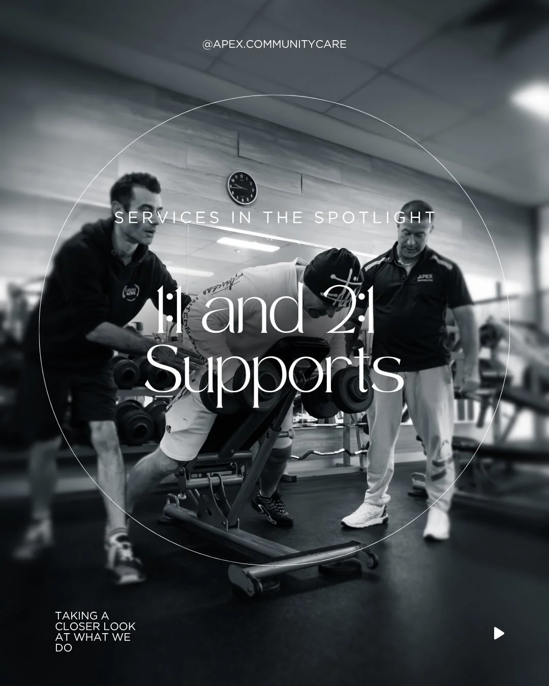 🔦Services in the Spotlight🔦

Day 7: 1:1 and 2:1 Supports

#1to1 1 #2to1 #ApexCommunityCare #NDIS #disabilitysupport