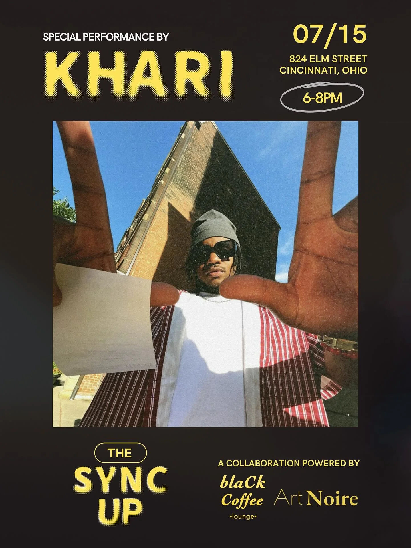 Cincinnati-born. Story-driven. Emmy-nominated. ✨

Raised on 90s Hip-Hop and old-school classics, @kharibtb brings sharp lyricism and vivid storytelling &mdash; a voice shaped by legacy and purpose.

Catch him live at The Sync Up, where a real one tak