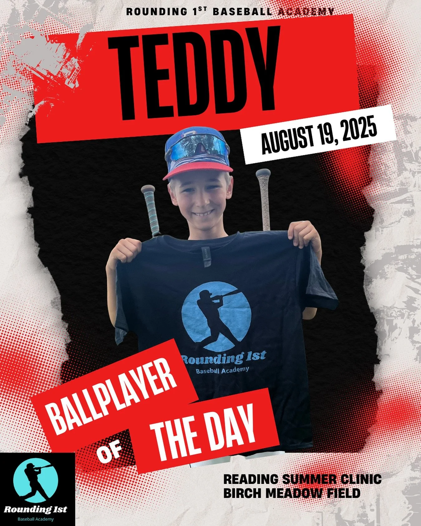 Ballplayer of the Day: Teddy ⚾️

Teddy was one of the older players in the group today, and he set the tone right away by leading through his actions.

His natural ability really stood out, but even more impressive was the way he competed with confid