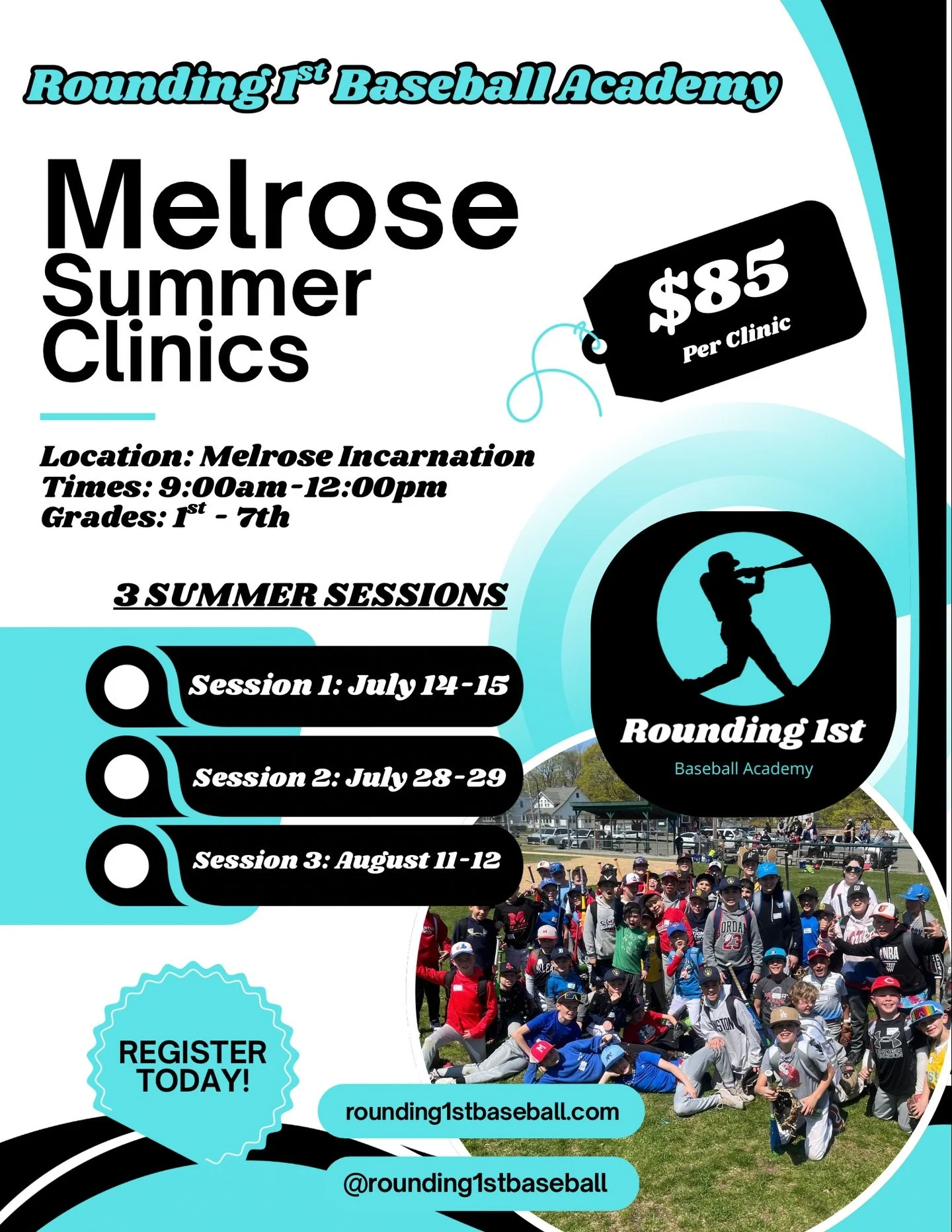 Registration is open for our Melrose Summer Clinics!
Visit our site to sign up