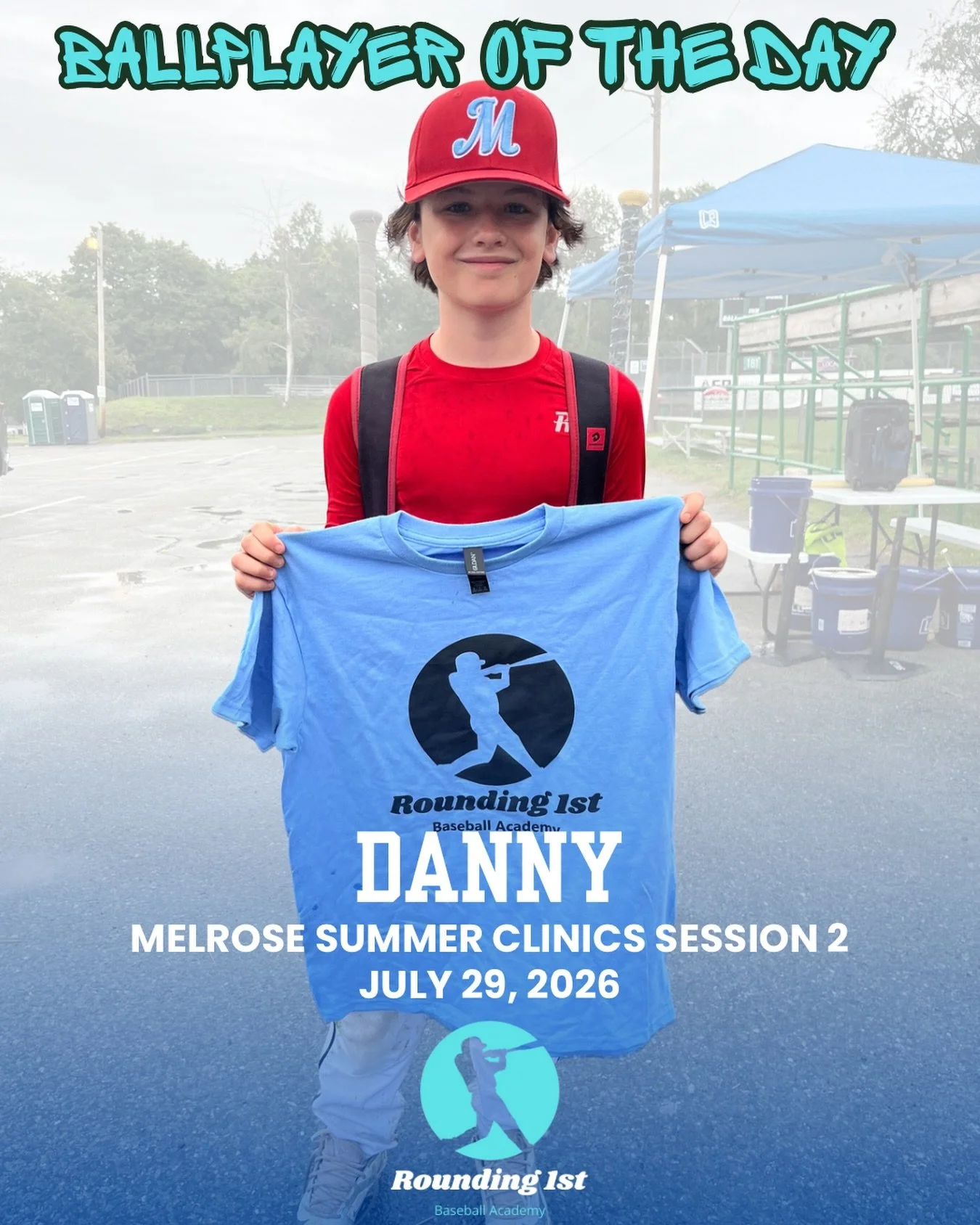Ballplayer of the Day: Danny 👏

Danny has made himself known by every single one of our coaches since day one. He&rsquo;s the definition of a great teammate&mdash;always bringing a positive attitude, strong work ethic, and true sportsmanship. Everyt