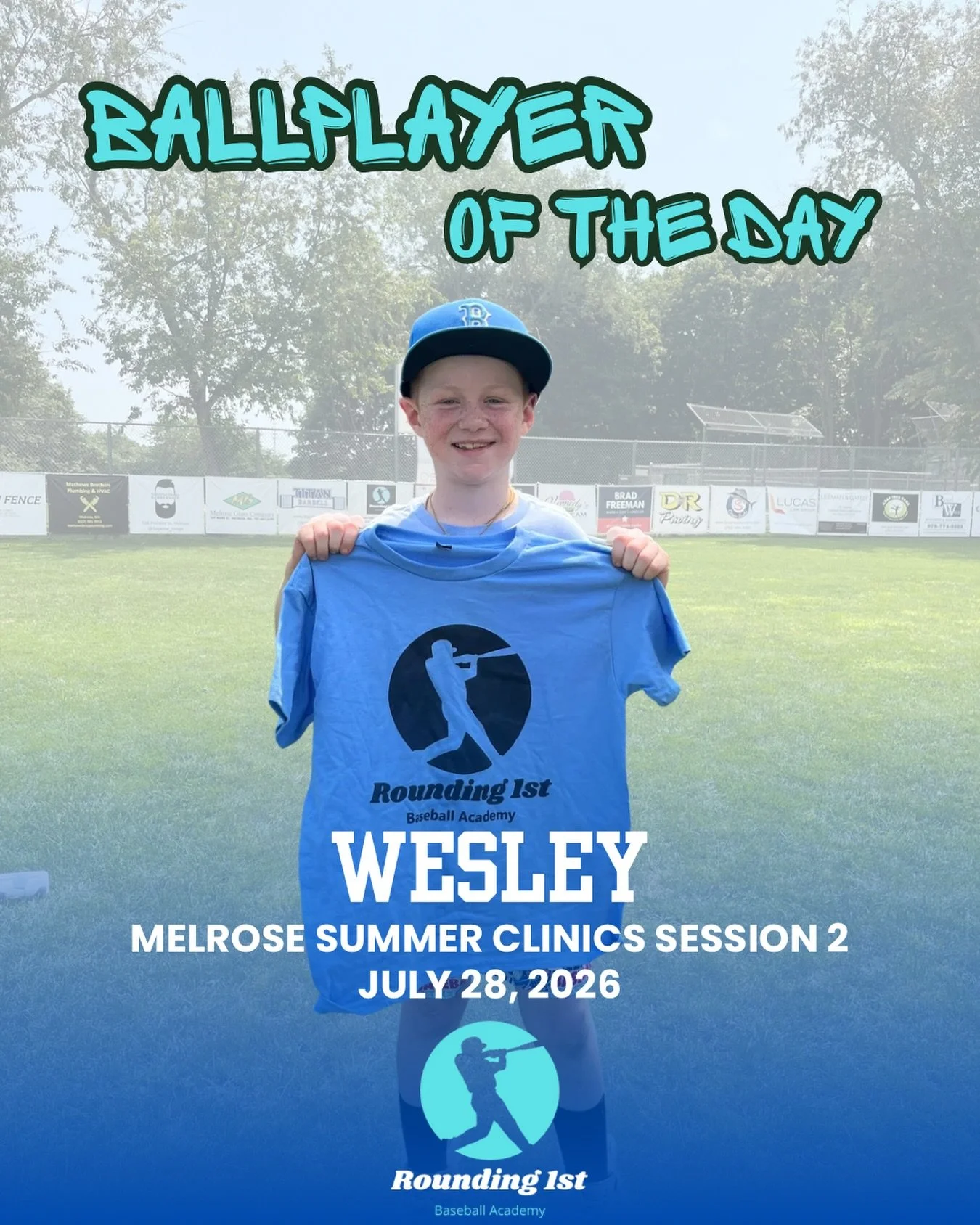 🔥 Ballplayer of the Day: Wesley 🔥

Wesley came out of the gate HOT today &mdash; bringing energy, excitement, and a ton of skill to everything he did. He truly dominated across the board, excelling in hitting, pitching, infield, and outfield. No ma