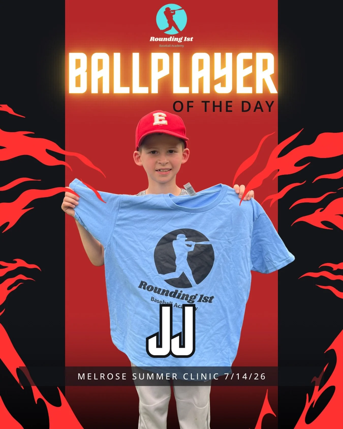 🔥 Ballplayer of the Day: JJ 🔥

JJ brought the energy from the moment he stepped on the field. Locked in all day&mdash;eyes on the coaches, ears open, and ready to learn every rep.

He stood out early flashing his prep steps in the infield, hit us w