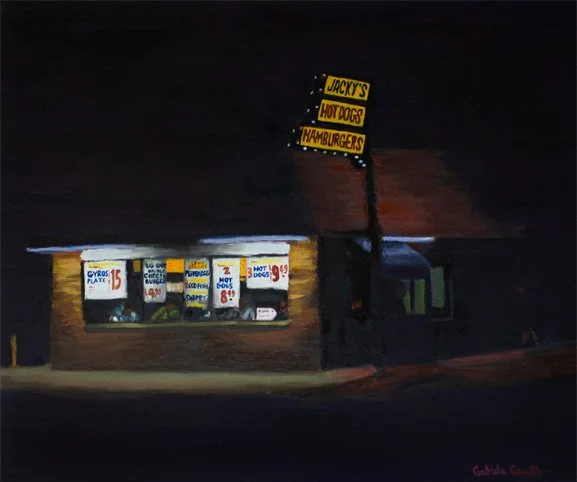 "54th and Pulaski" 
24"x20" 
Oil on canvas 
2026