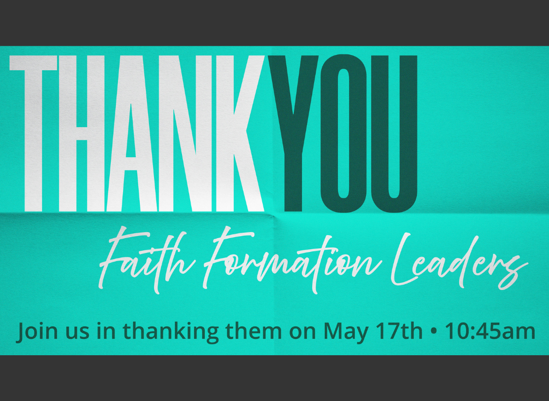 Faith Formation Leader Appreciation