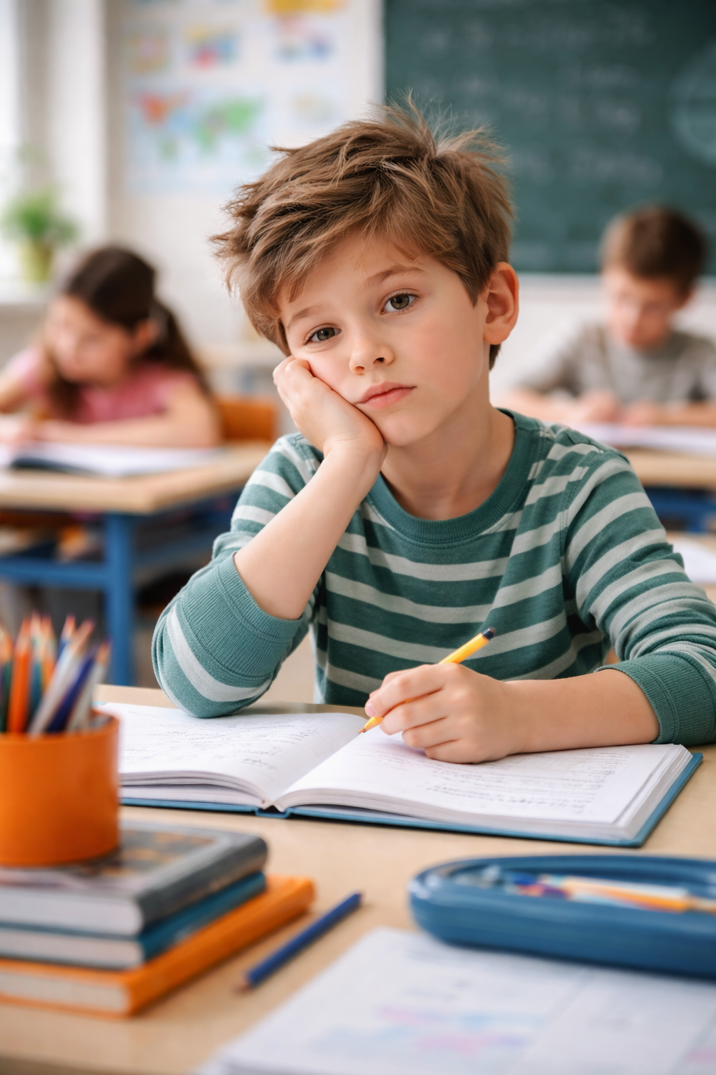 Enfant qui manque de motivation en classe
