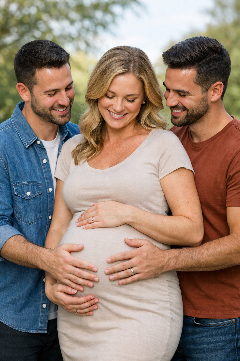 Une femme porte un bébé pour un couple ne pouvant avoir  d'enfant naturellement