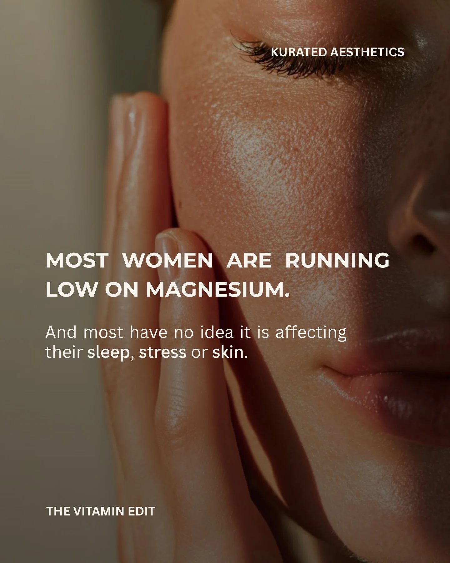 Magnesium is one of the most depleted minerals in women, and most people do not realise it until they start replacing it.

Poor sleep. Muscle tension. Wired but tired. Stressed skin. 

These can all be signs the body is running low.

Kurated has been