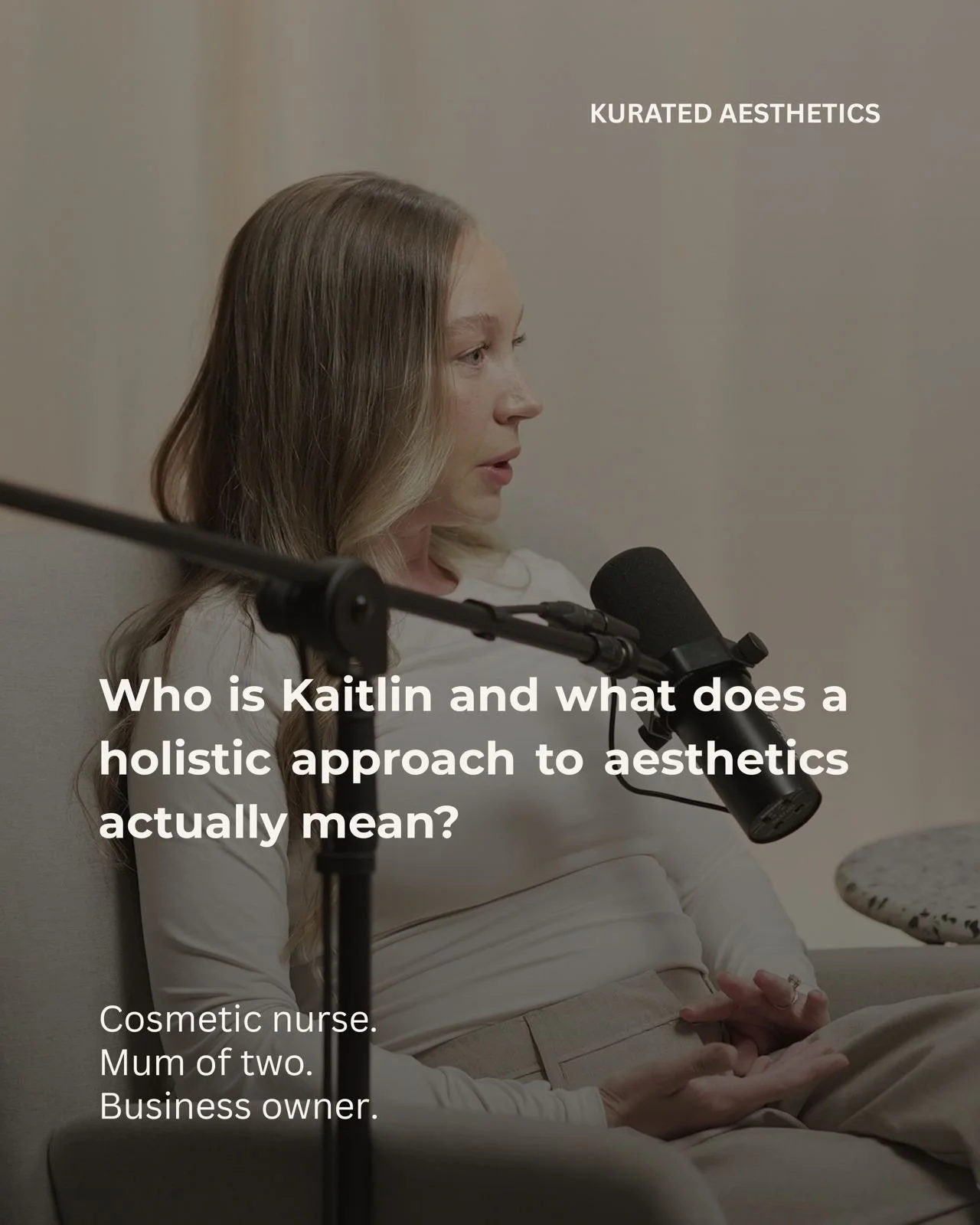 I get asked a lot about what a holistic approach to aesthetics actually means, so I thought EP01 of Kurated Conversations was the perfect place to start.

I talk a little about who I am and how I got here, what it actually looks like juggling being a