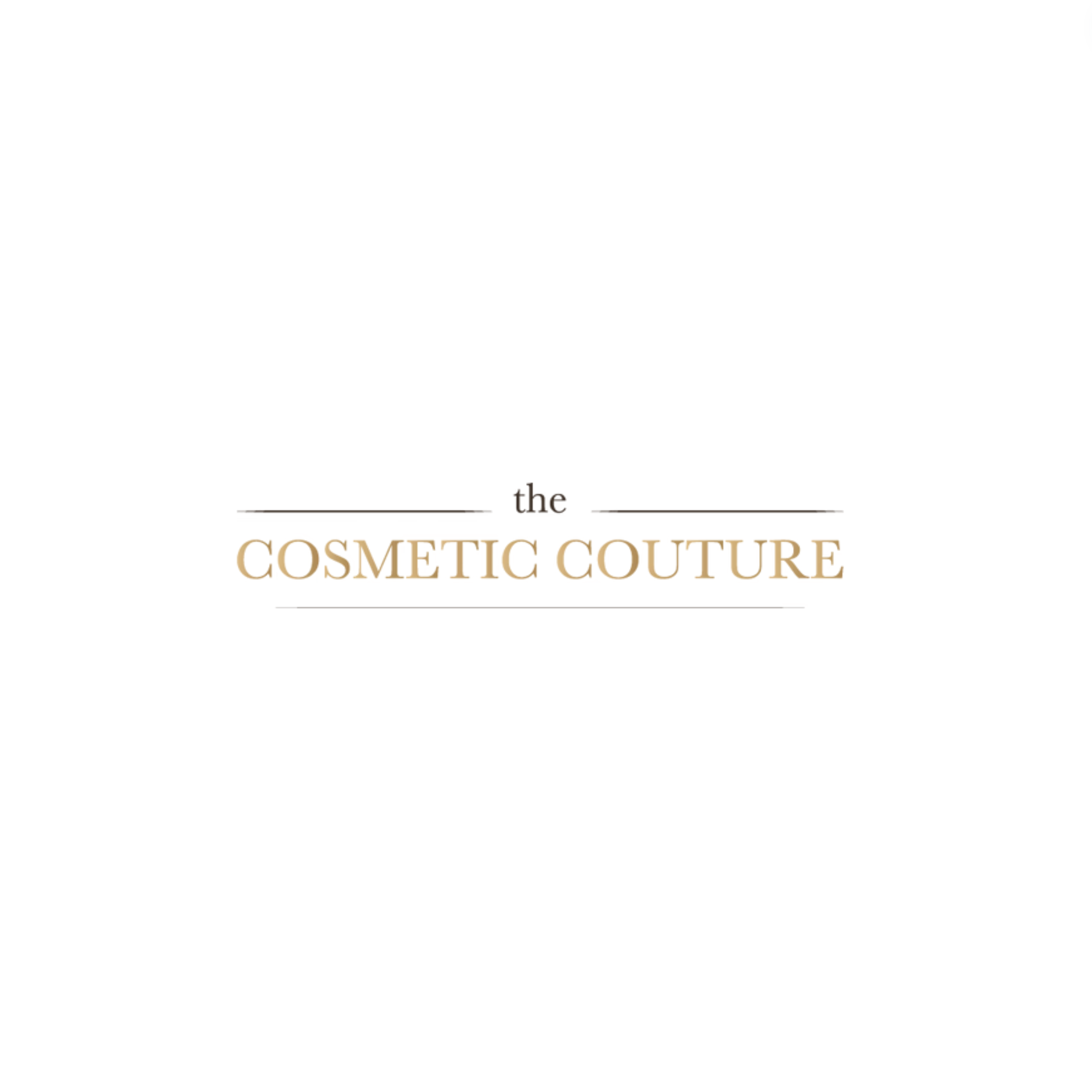 The logo for The Cosmetic Couture, featuring the text in a clean, elegant font with a simple, minimalist design.