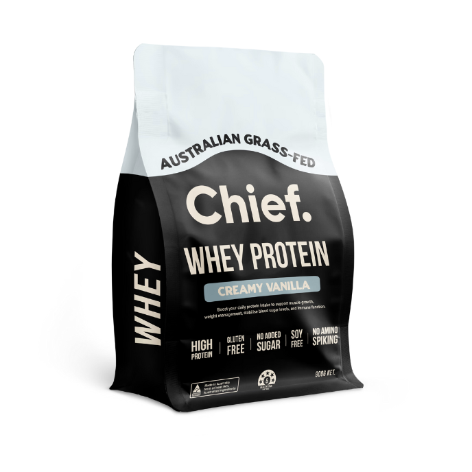 Grass-fed Whey Protein Powder - Creamy Vanilla