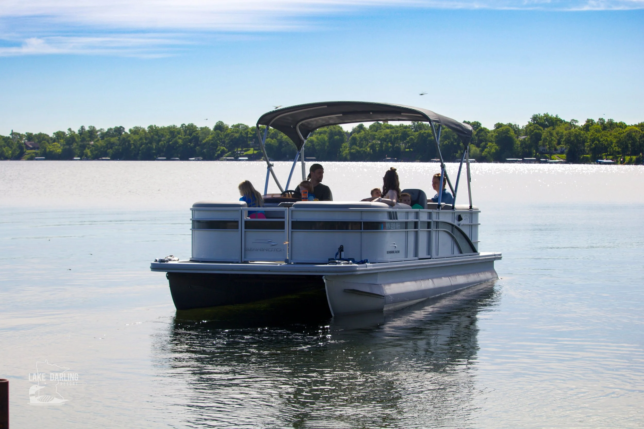 Pontoon on Lake Darling