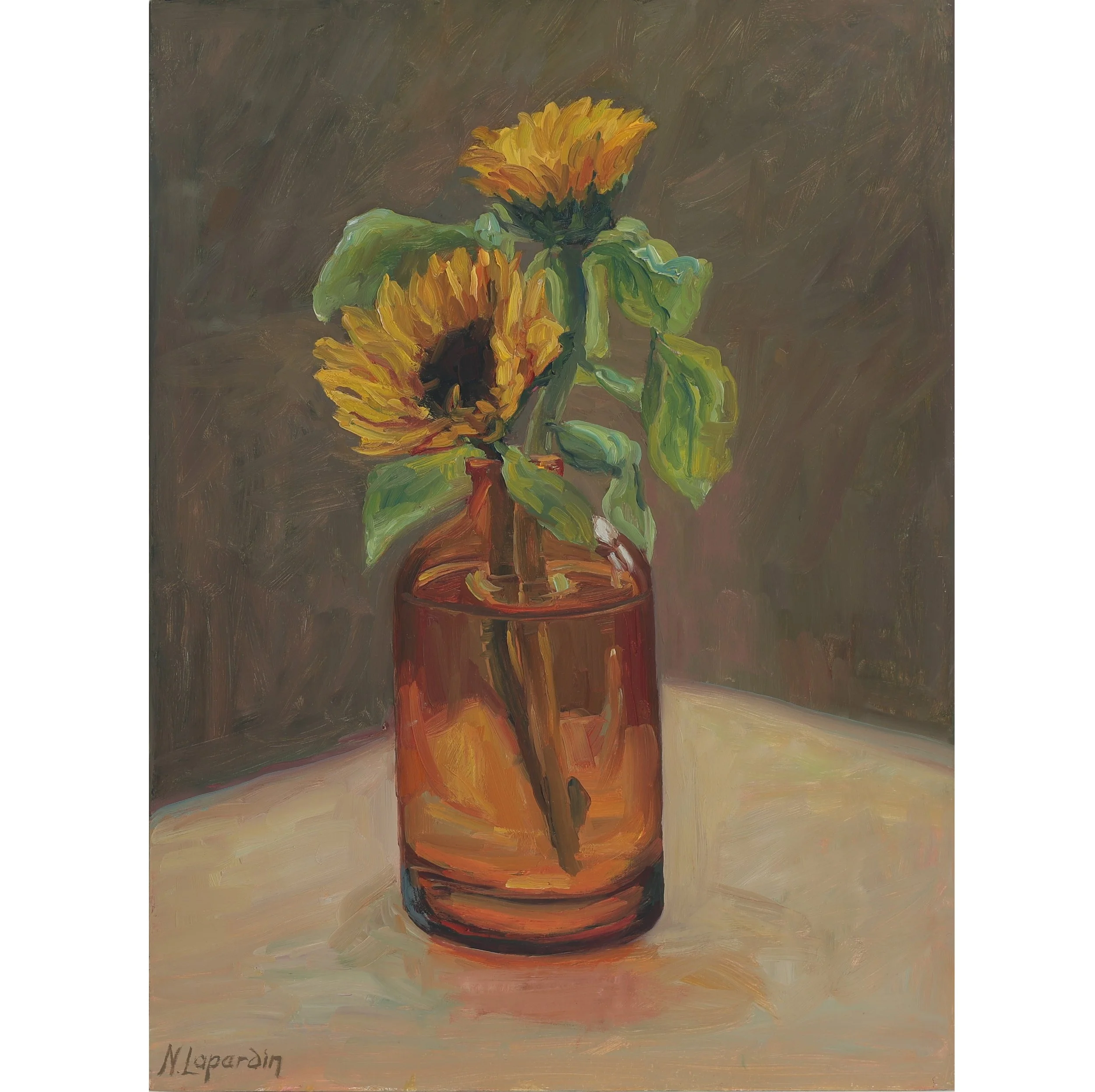 Sunflowers against the Light