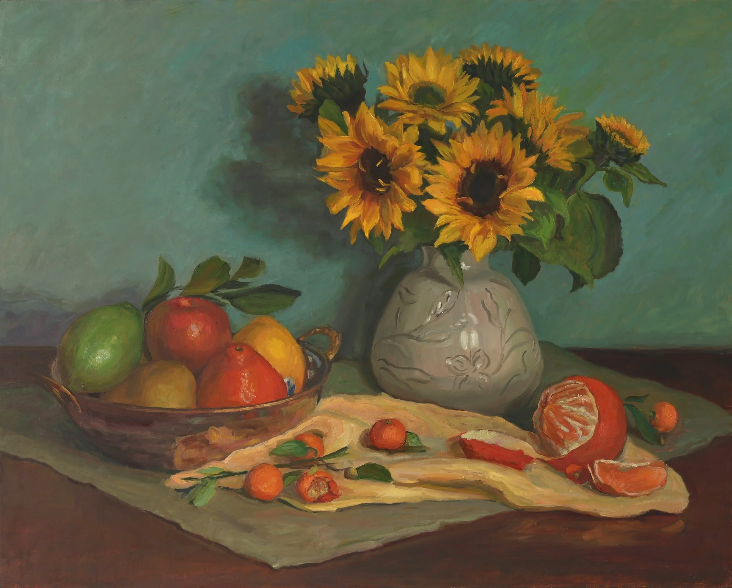 Kitchen Sunflowers with Fruit, 2025