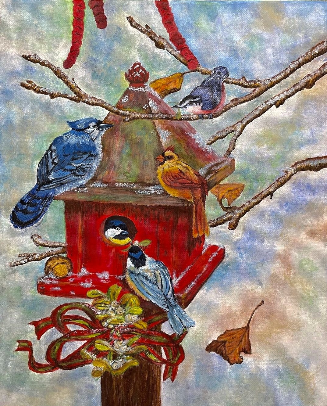 The Gathering - Created with acrylic paint.