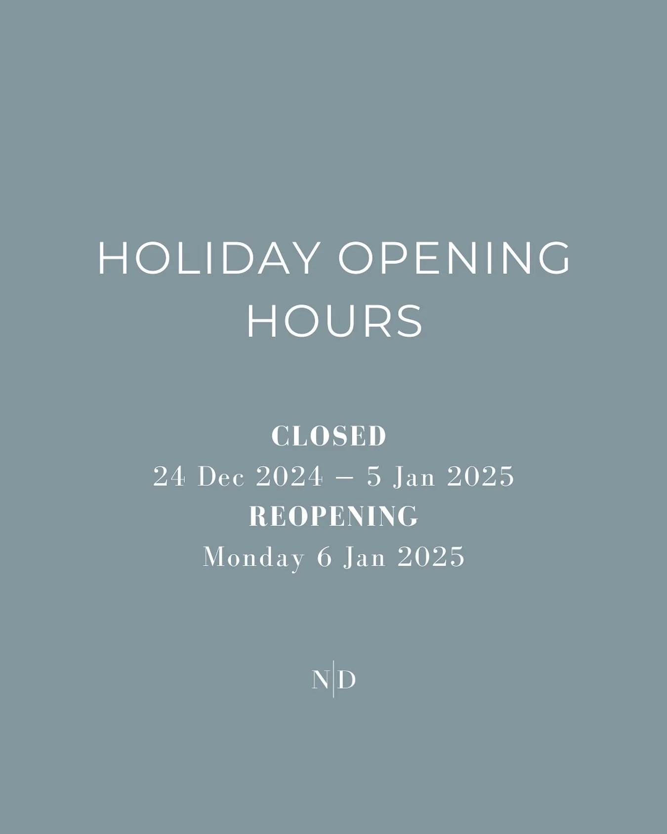 We're giving our team a well-deserved break over the holiday period! π
Our last day open for 2024 will be the 23rd December 2024, and Nova Dermatology will be closed from December 24th until January 5th. π€
In the event of a medical emergency duri