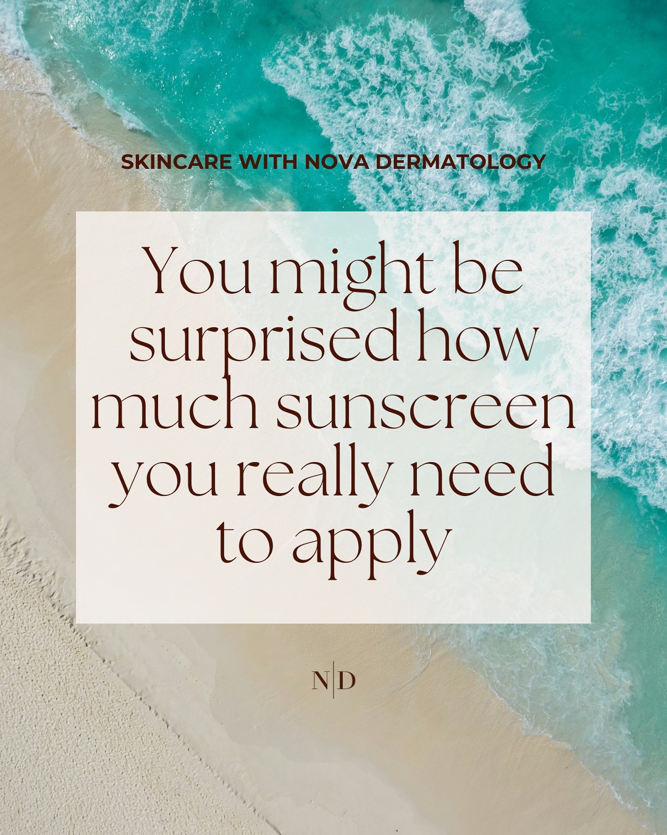 How Much Sunscreen Do You Really Need?🌞

Think you&rsquo;re using enough sunscreen? Let&rsquo;s break it down with the teaspoon rule:

🥄 Face &amp; Neck: 1 teaspoon (a dollop the size of a 10c coin)
🥄 Each Arm: 1 teaspoon
🥄 Each Leg: 1 teaspoon
?