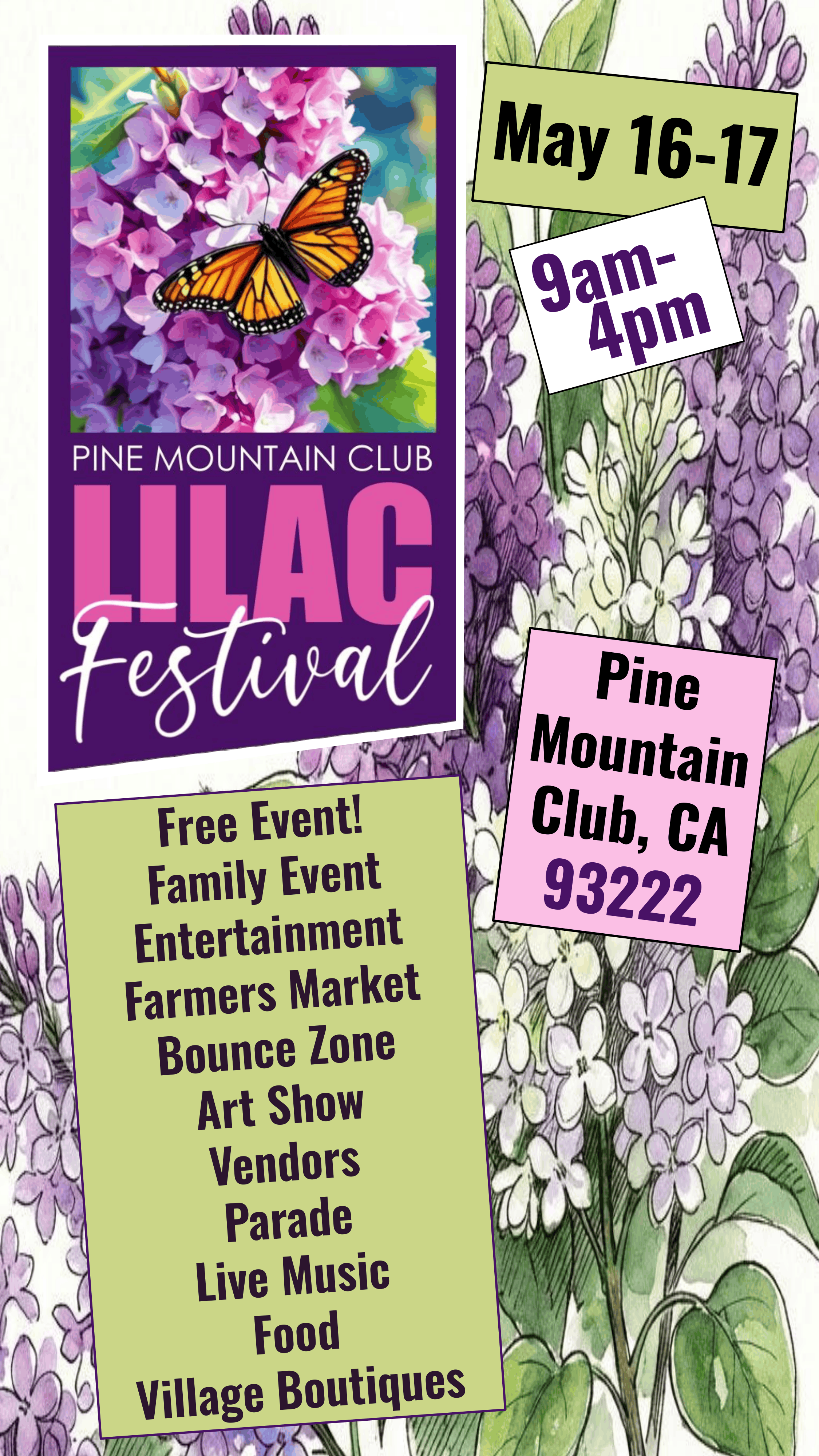 PINE MOUNTAIN CLUB LILAC FESTIVAL
