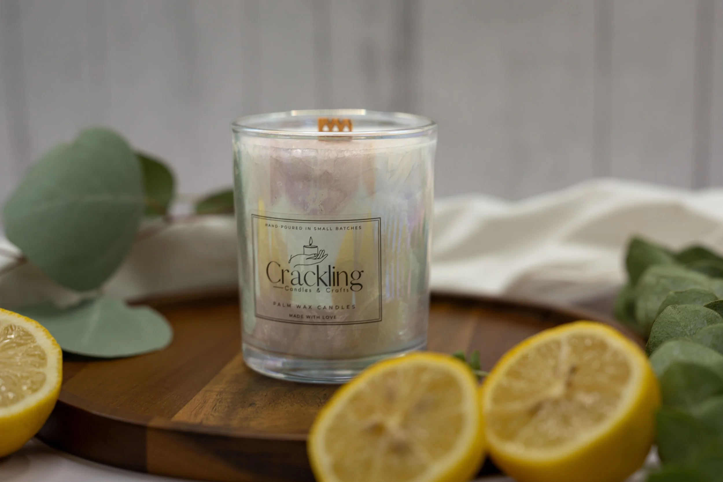 Lemon Palm Wax Candle