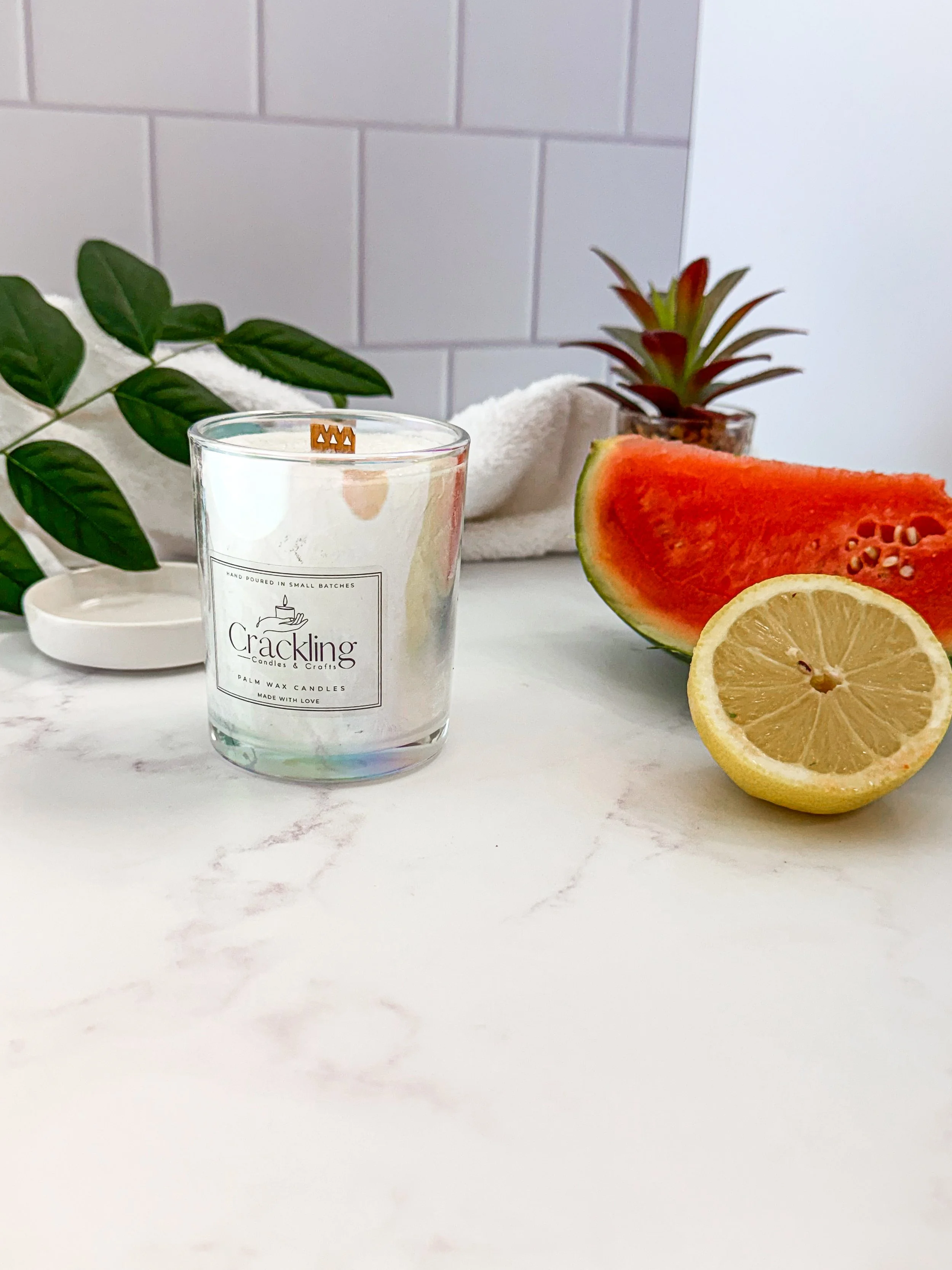 6 oz Watermelon & Lemon Palm Wax Candle