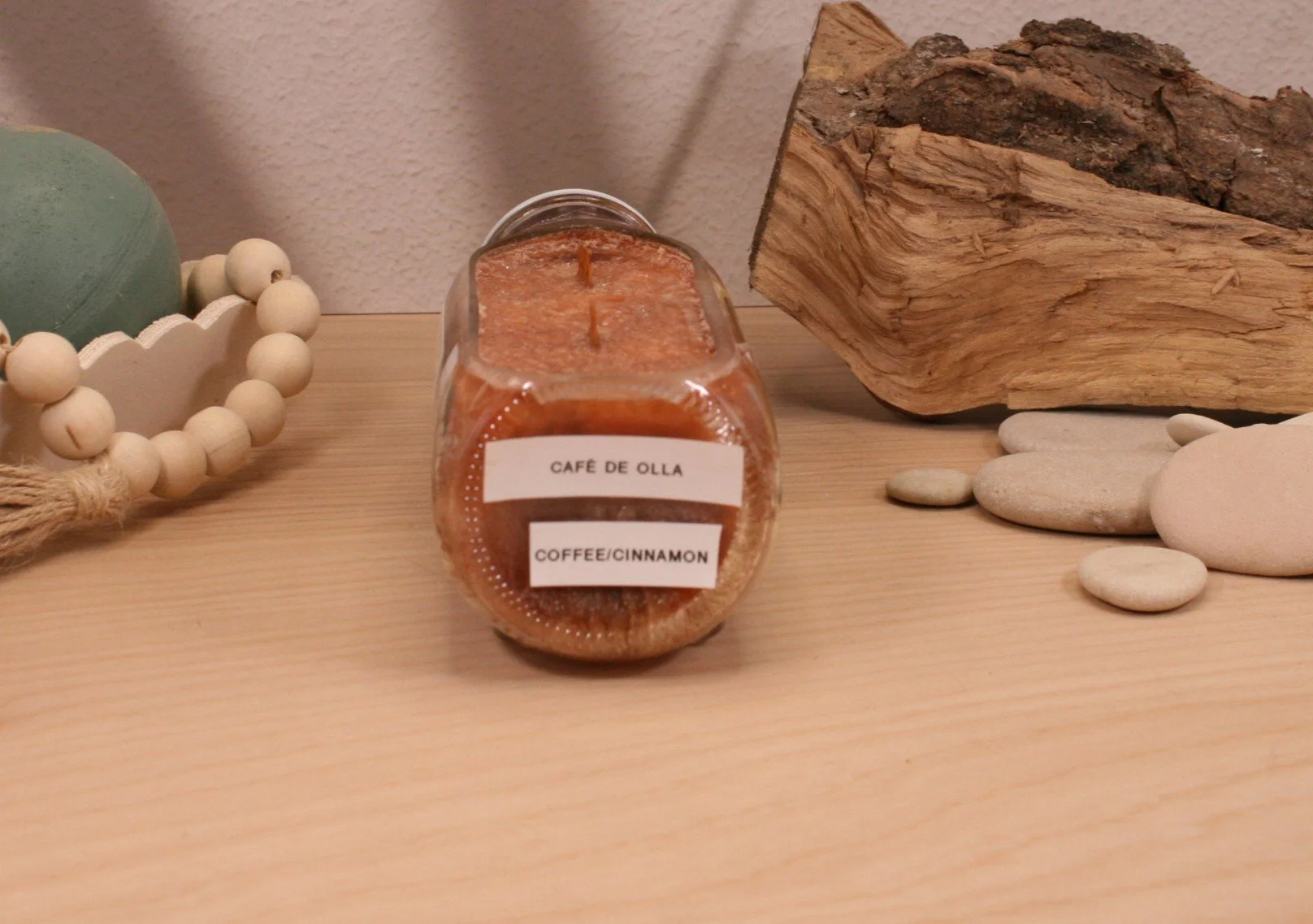 Our Upcycled Starbucks Frappuccino candle is cut on the side, has high temp non-skid pads for safety. Adds a unique addition to any space