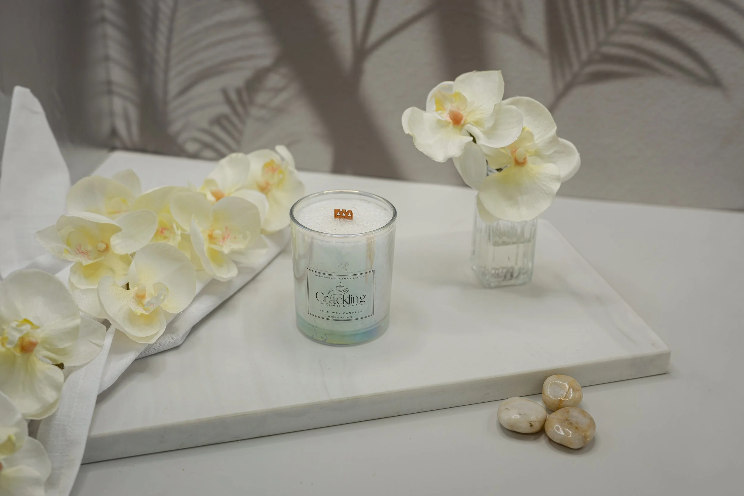 Gardenia Bouquet Candle | 6 oz Palm Wax, Wood Wick