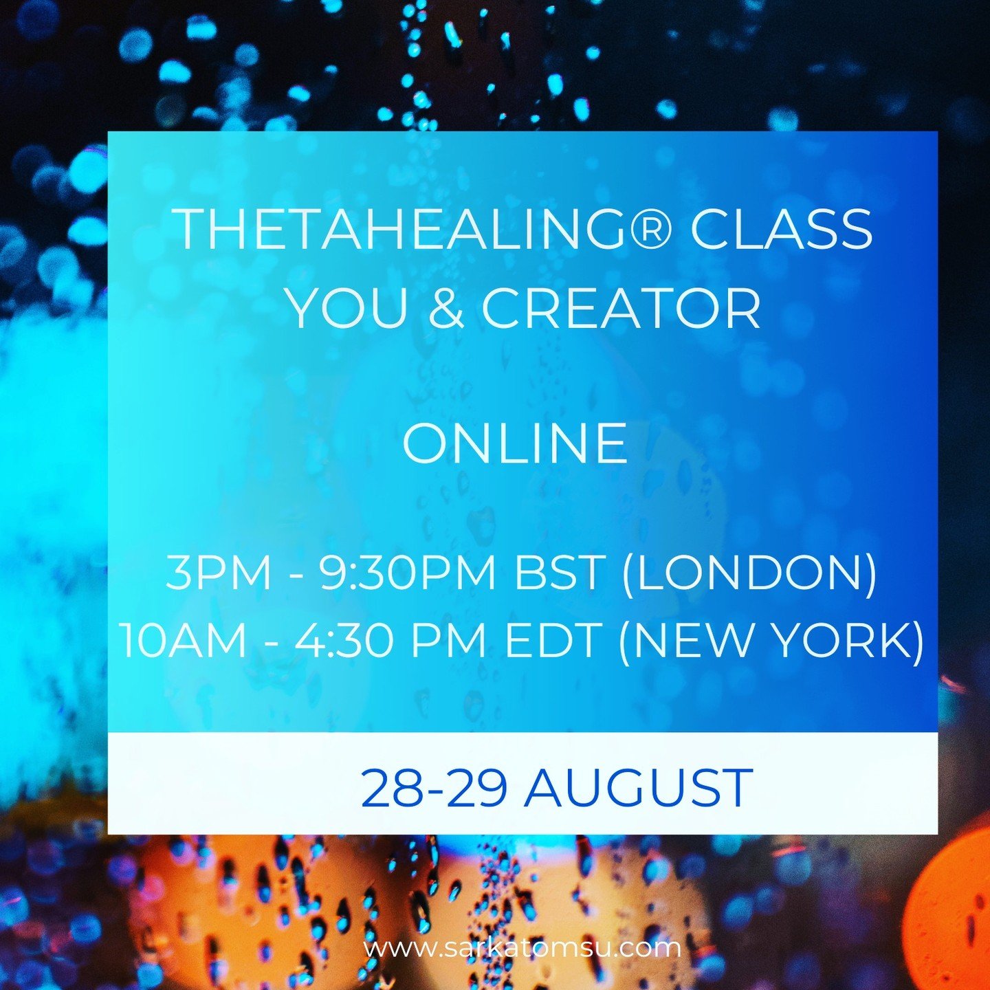 Hi everyone! The You and Creator Theta Class has been a game-changer for me, helping me receive crystal-clear messages and guidance from the Creator and my spirit guides. If you&rsquo;re looking to deepen your connection, I&rsquo;d love for you to jo