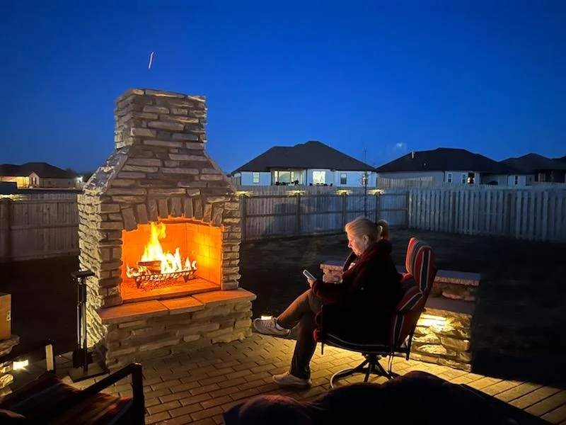 Fireplace, fireplace design, comfort, outdoor, firepit