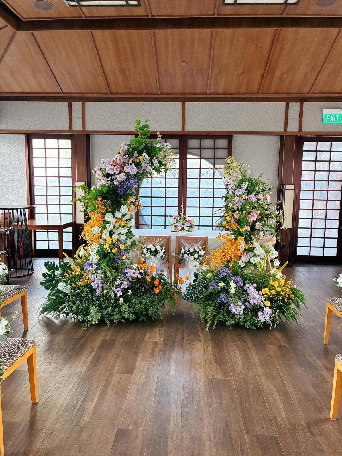 flower arch wedding