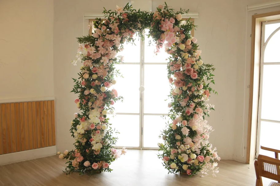floral arch for wedding or proposal