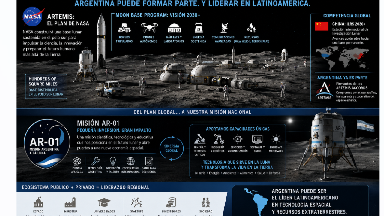 La Nueva Carrera Lunar ya Comenzó la Urgencia de Argentina en Asumir un Rol Protagónico