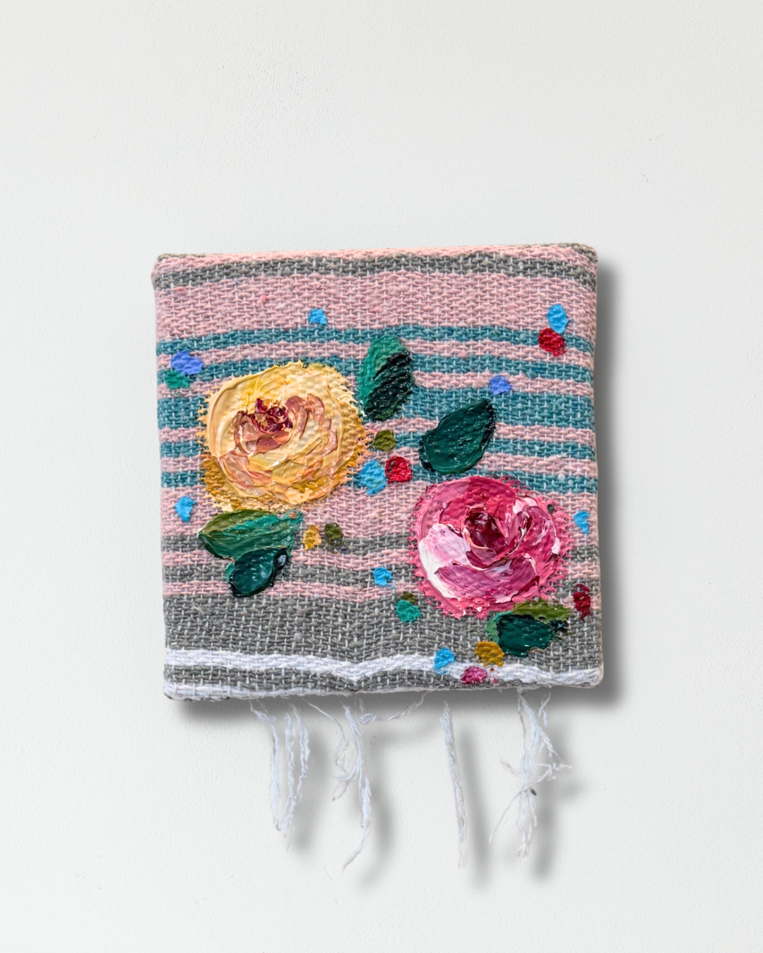 Mini Sarape (Yellow Pink)