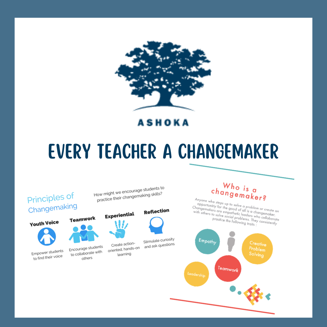 Thought partnership, strategy, and facilitation around the Every Teacher a Changemaker Movement. Our goal is to ensure very school, district, and university provides opportunities to support educators as changemakers. 