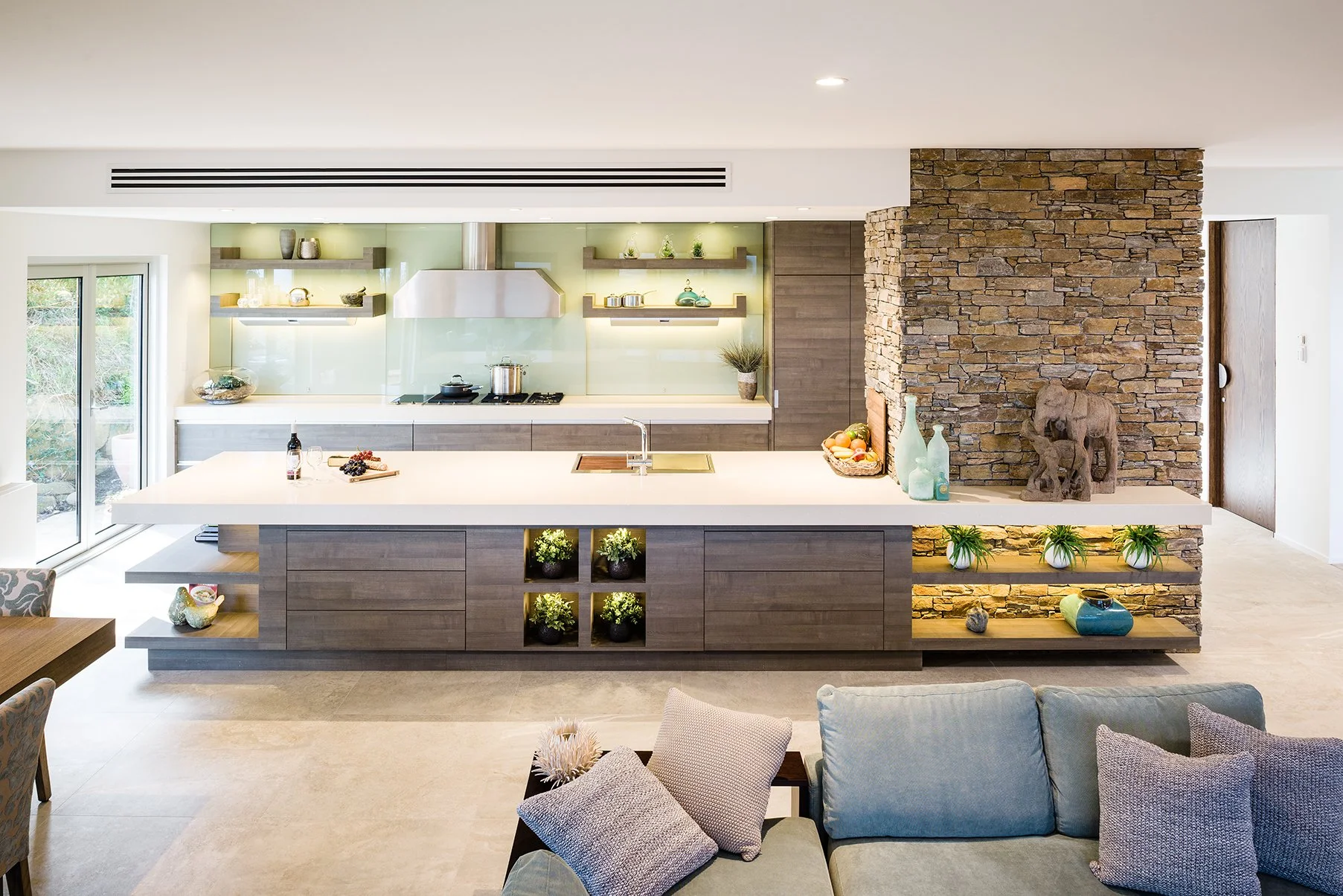 NORWICH | Mid-Century Kitchen with Stone, Timber & Marble | Smith & Smith