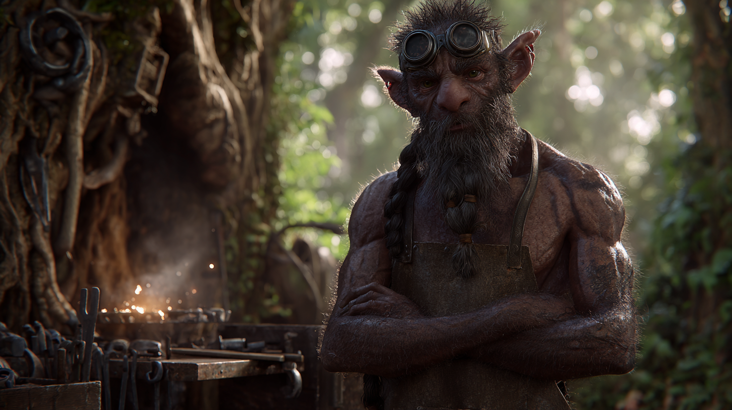 legrandblond_A_forest_gnome_blacksmith_with_soot-streaked_lig_79f3a6ea-aa7d-4d38-926a-6f96267f182a_1.png