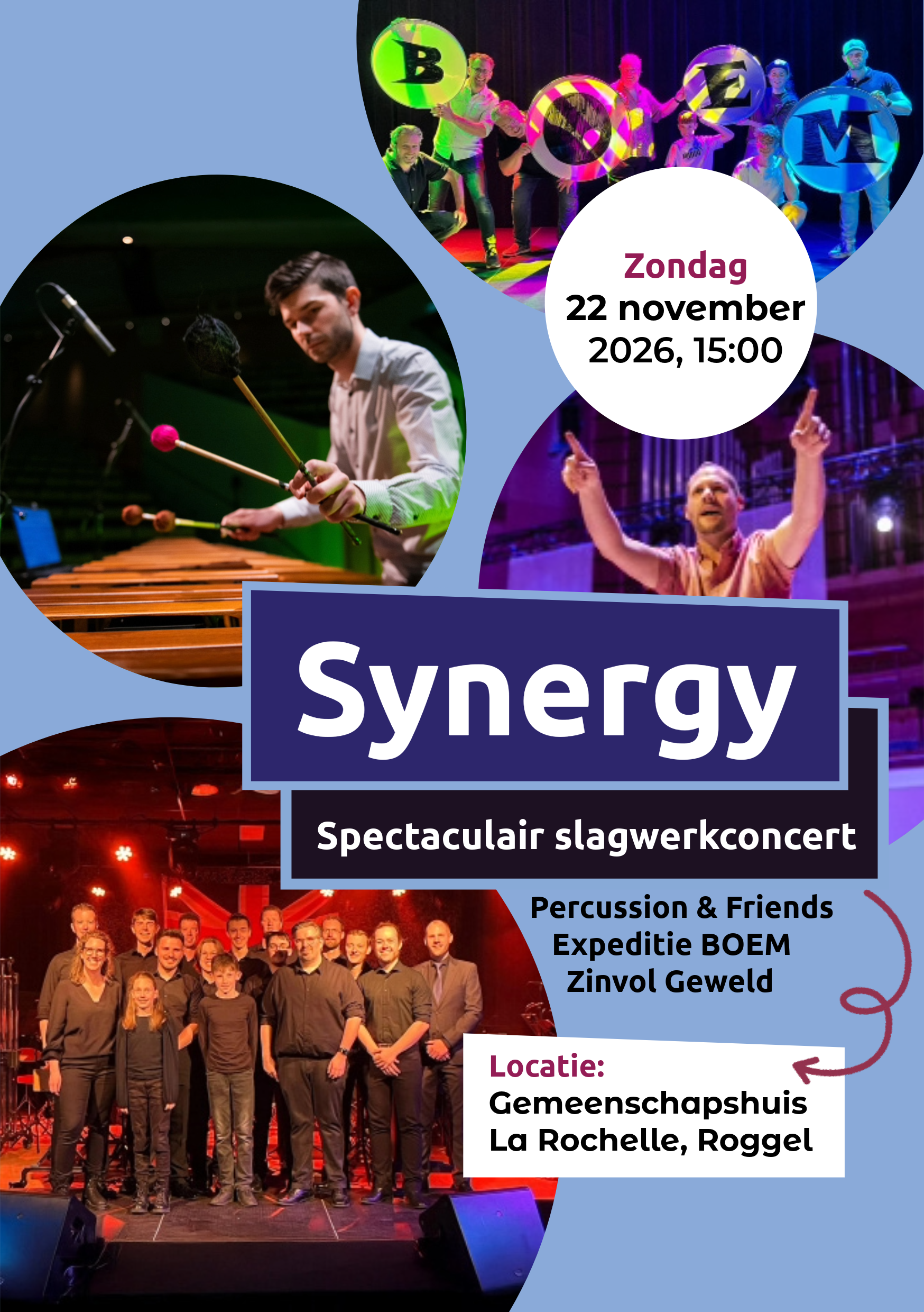 Synergy - Percussion &amp; Friends Ensemble, Zinvol Geweld Neer en Expeditie Boem Roggel