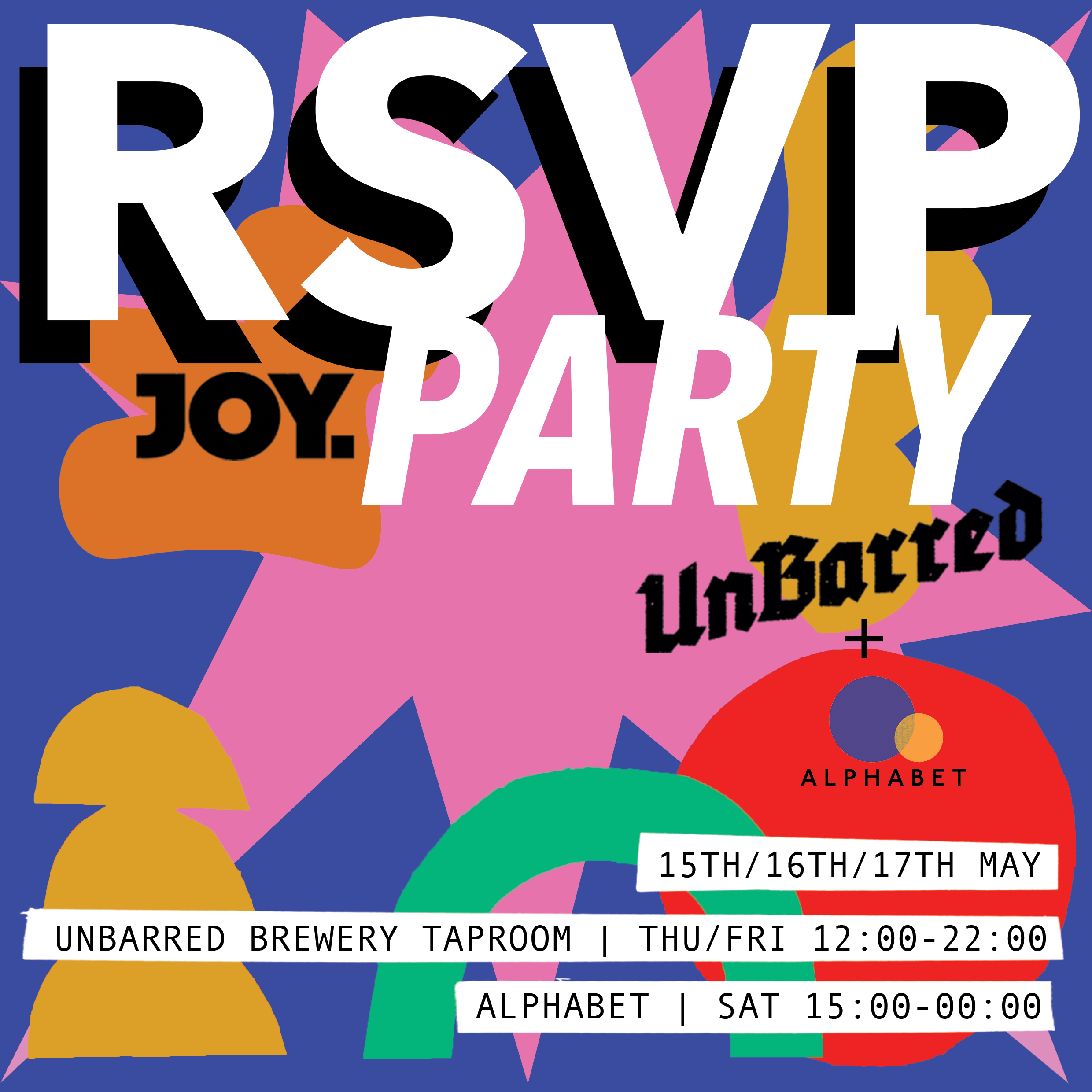 MAY 17: JOY. RSVP PARTY