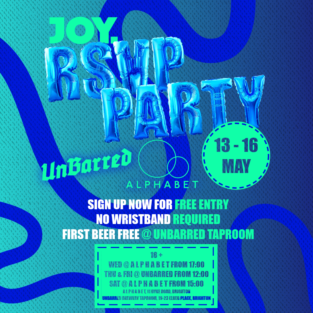 13-15 MAY: JOY. RSVP PARTY