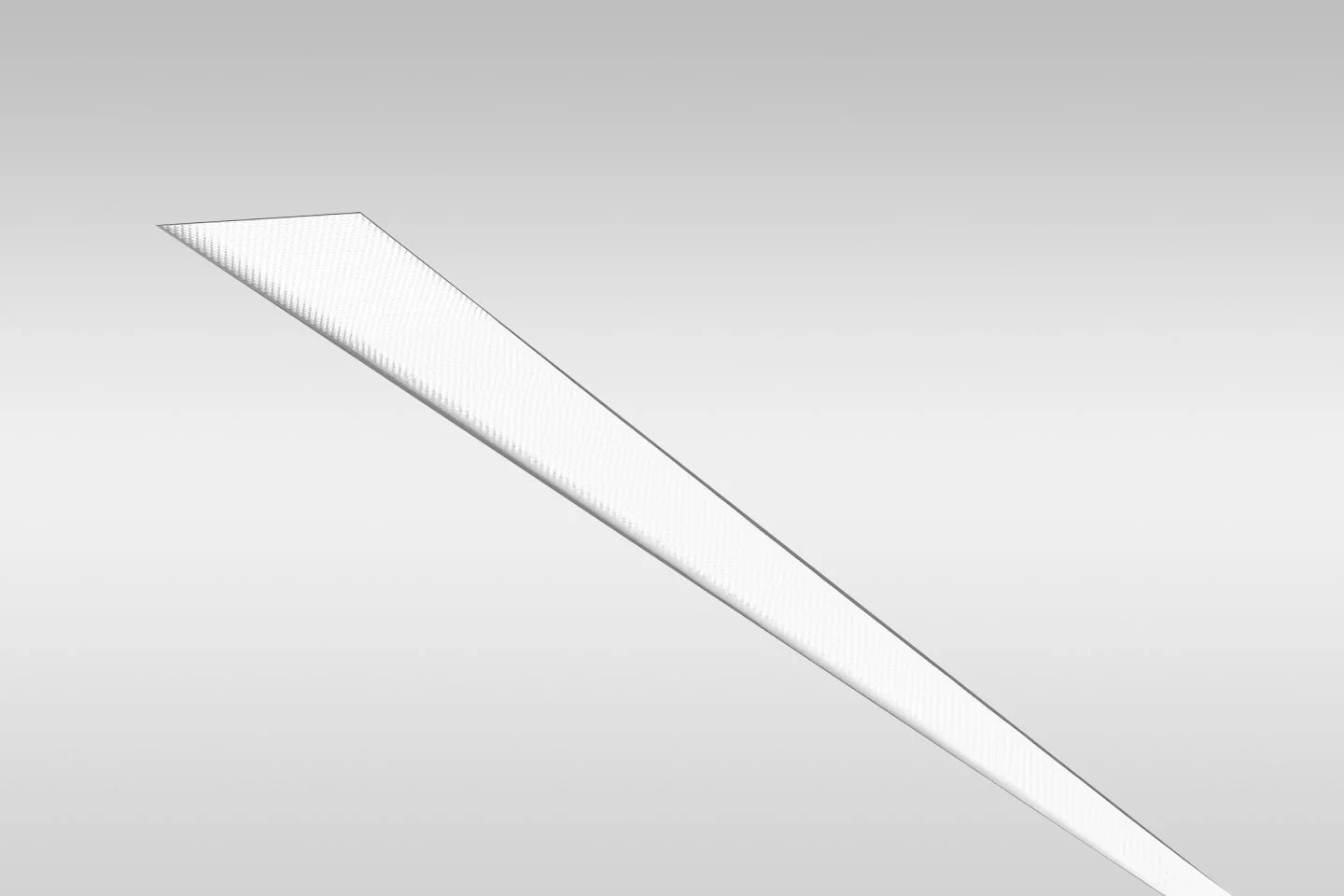 A long, rectangular, compact fluorescent light fixture mounted on a ceiling.