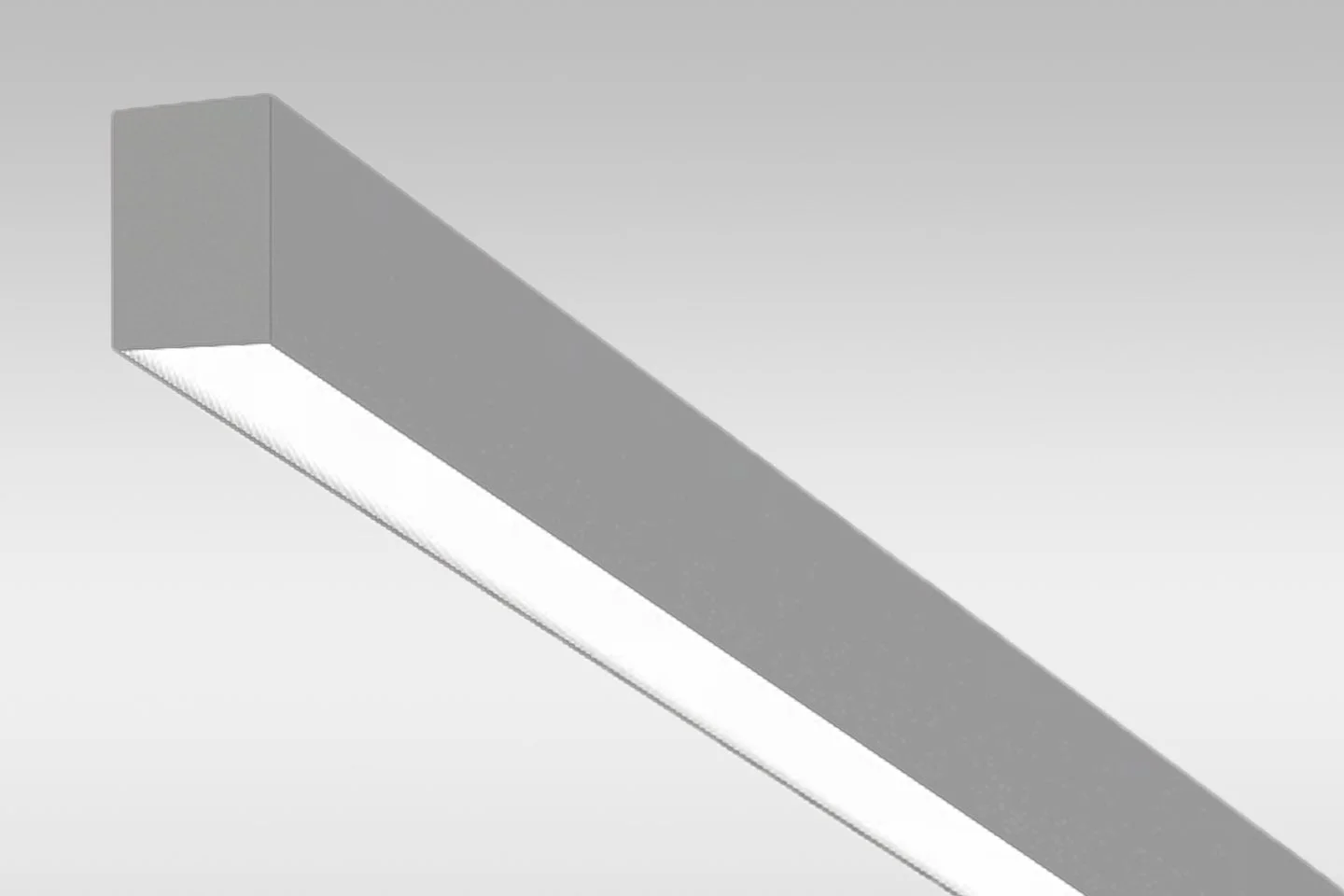 A modern rectangular ceiling LED light fixture with a sleek design.