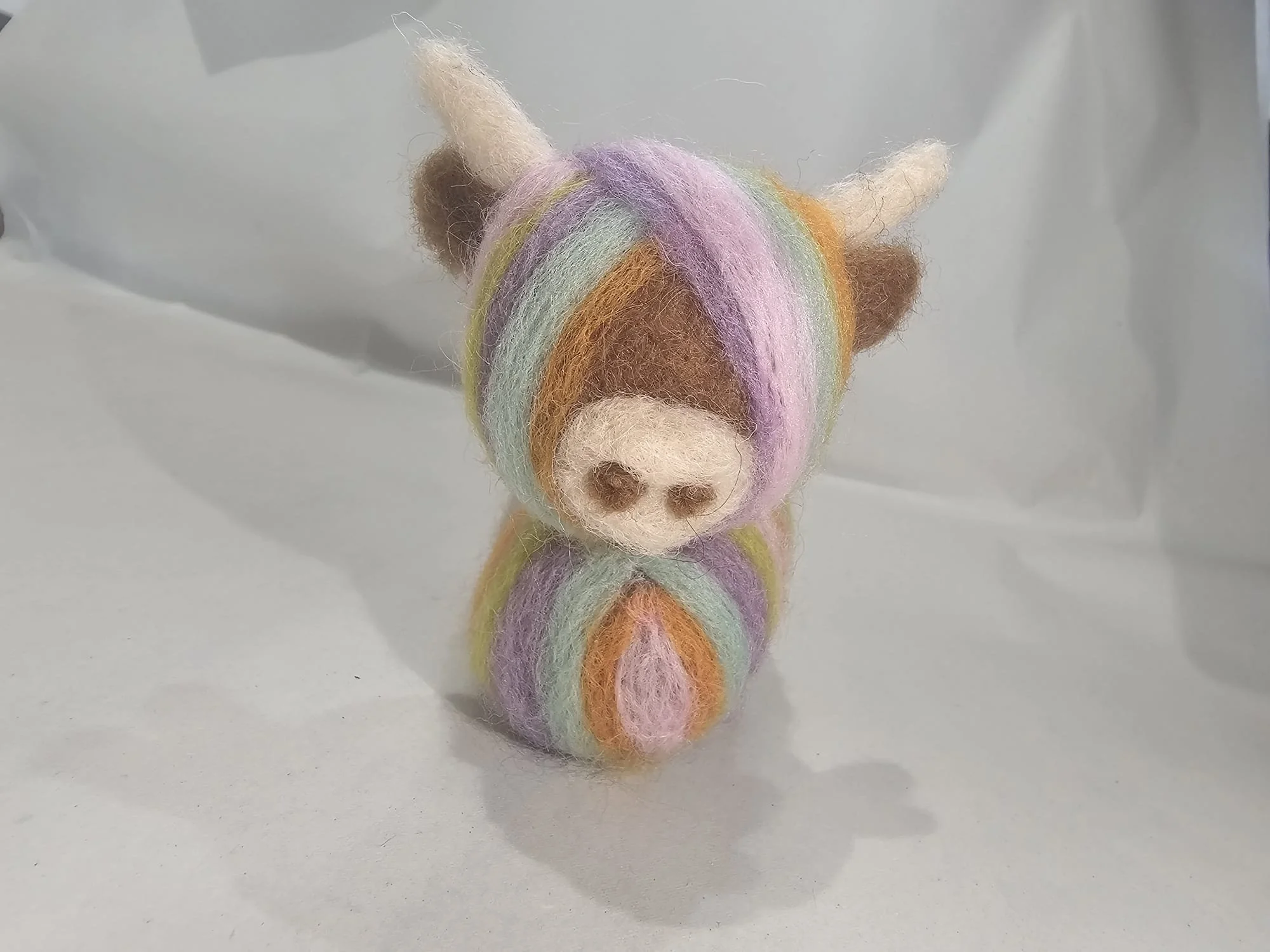 Felting a Highland Cow